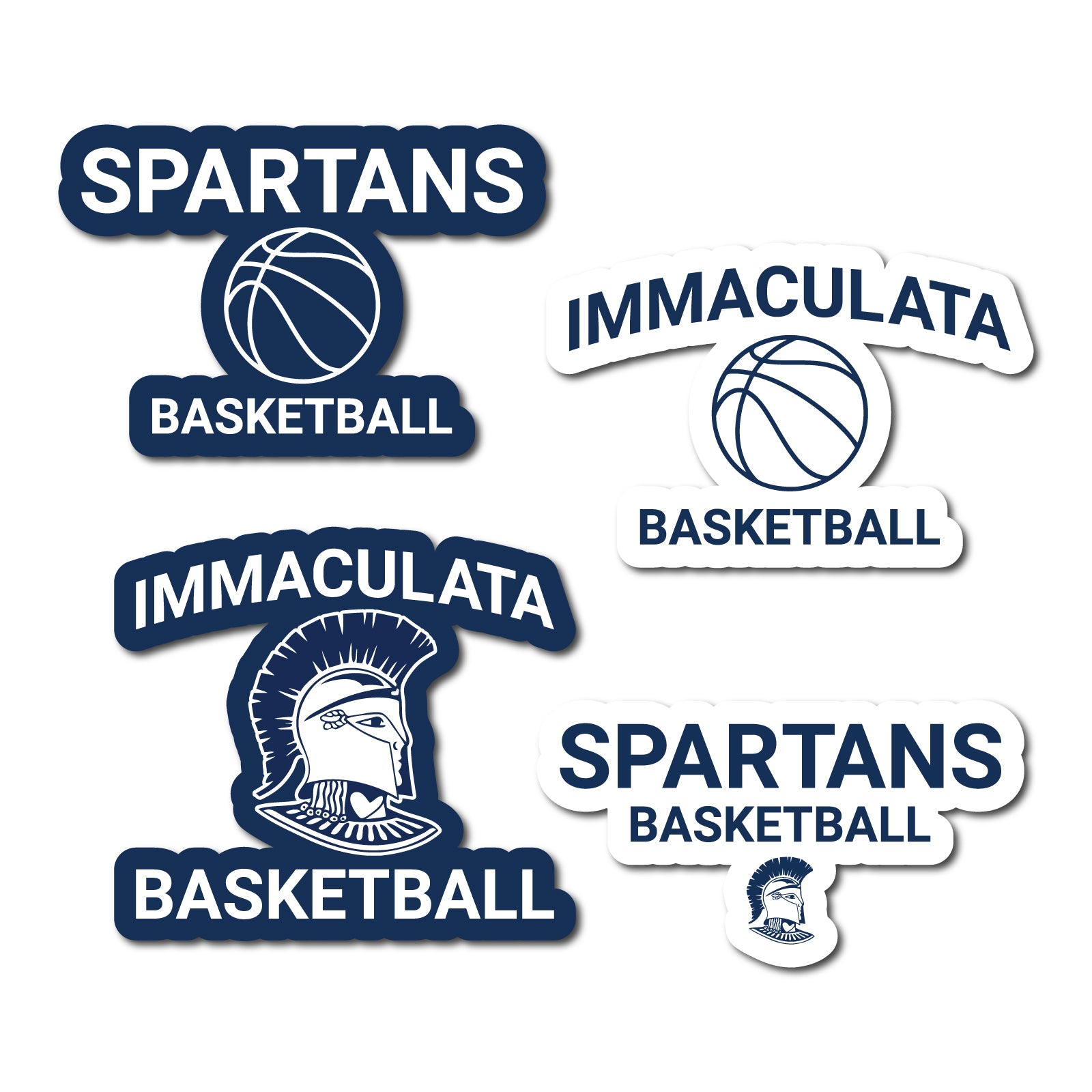 Immaculata H.S. Basketball - Sticker 4-Pack