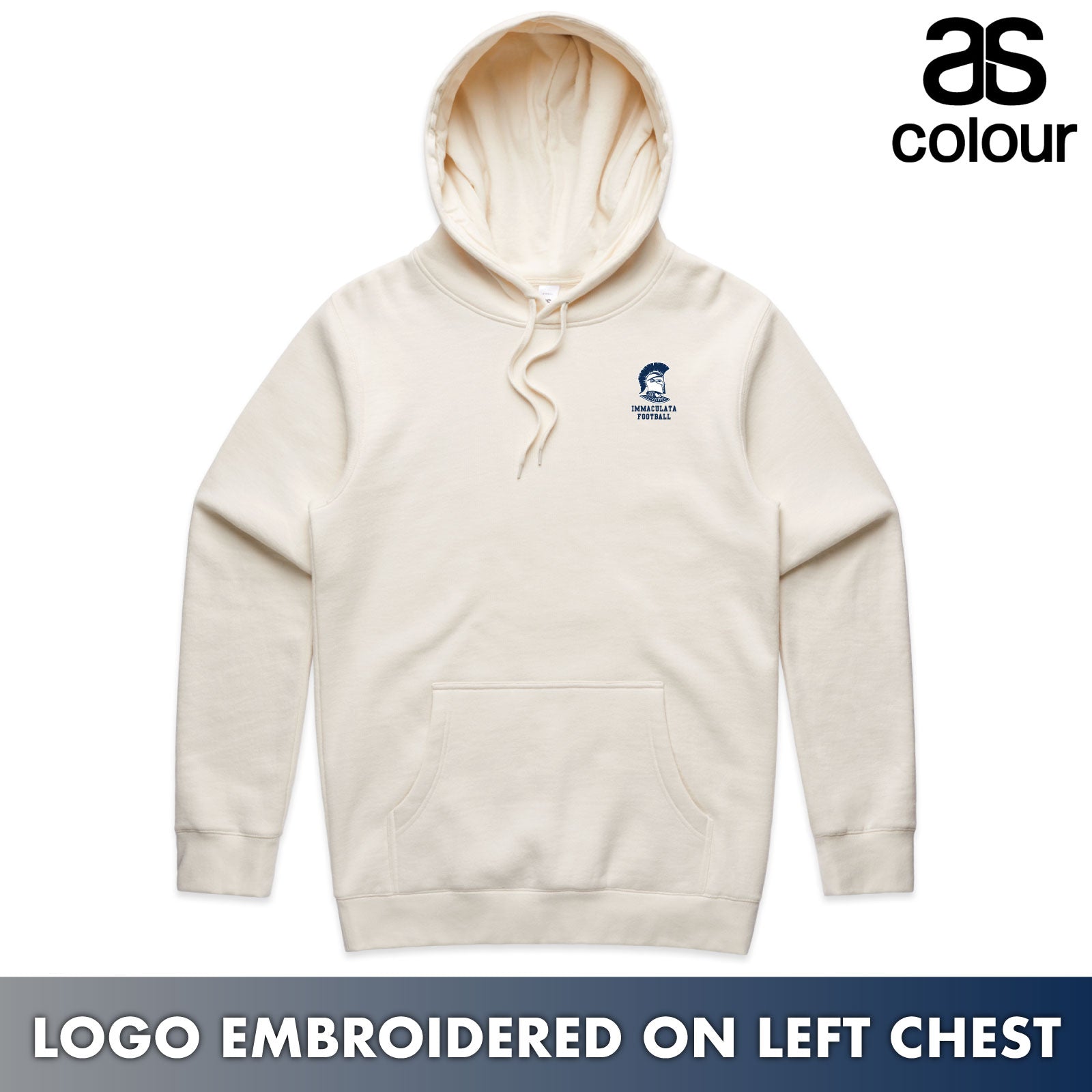 Immaculata Football - AS Colour® Premium Adult Unisex Stencil Hooded Sweatshirt