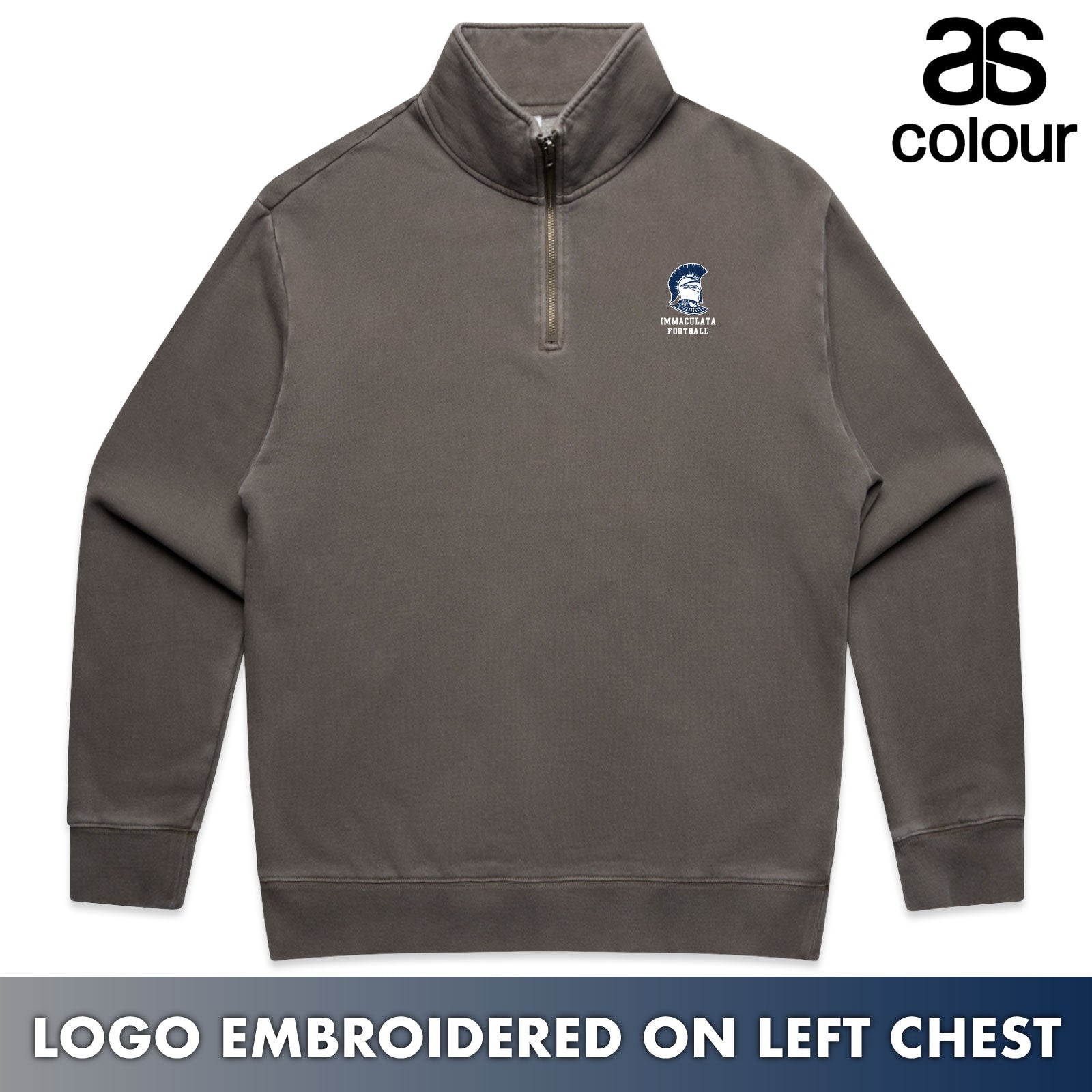 Immaculata Football - AS Colour® Premium Adult Unisex Relax Faded Half-Zip Pullover