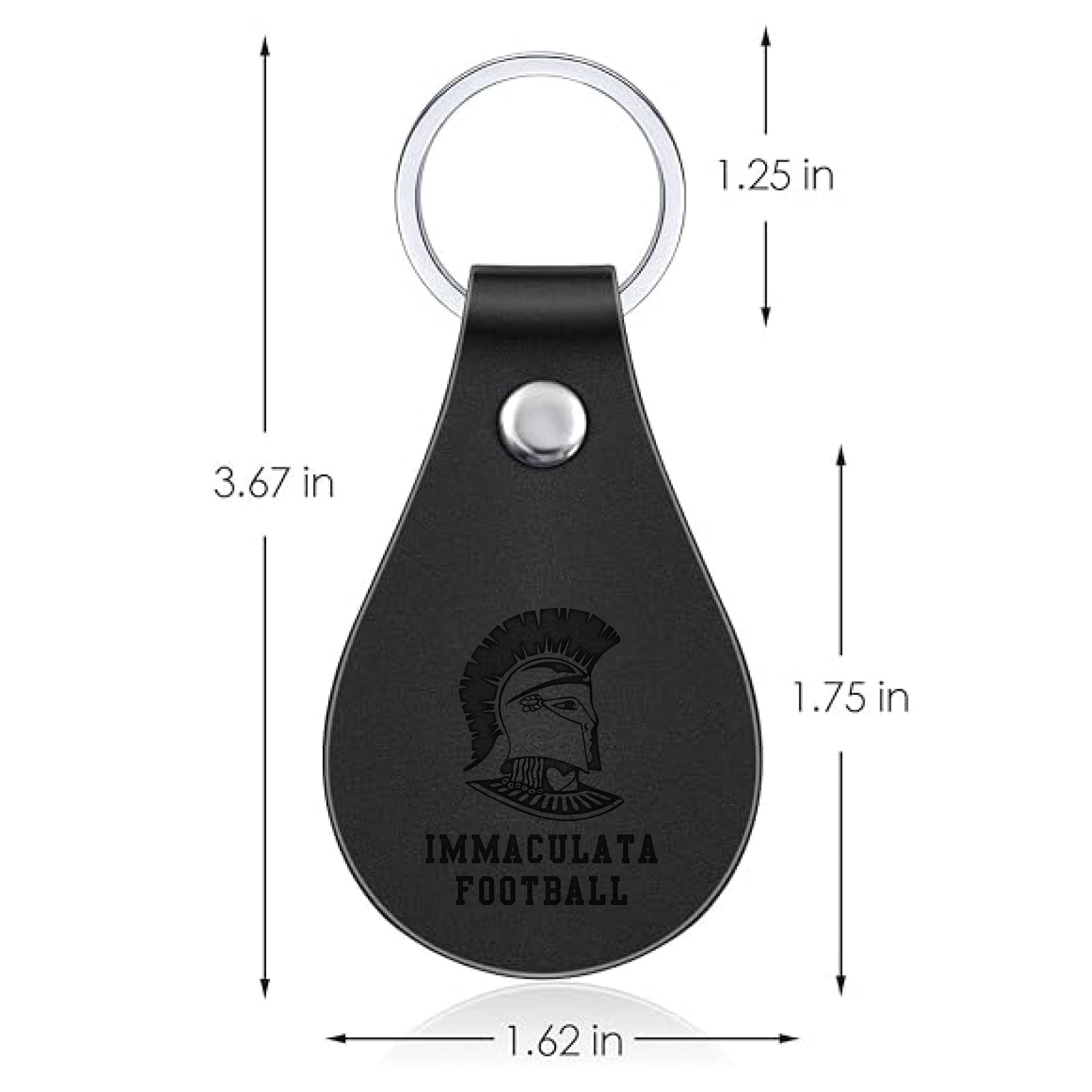 Immaculata Football - Leather Fob Keychain