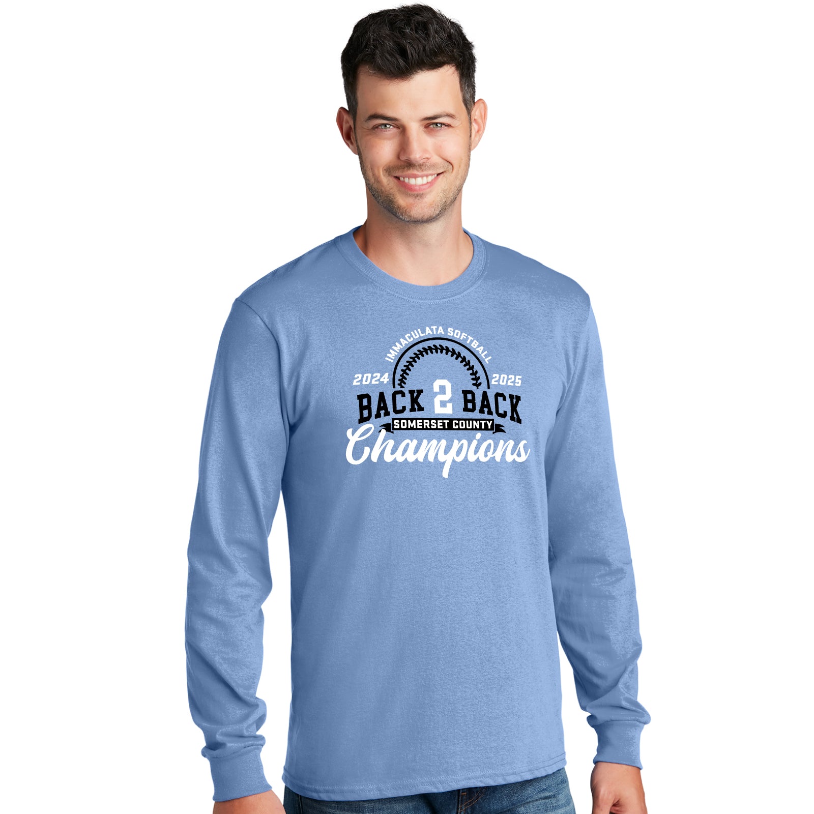 Immaculata H.S. Softball Champions - Women's/Adult Unisex Cotton Long Sleeve Tee
