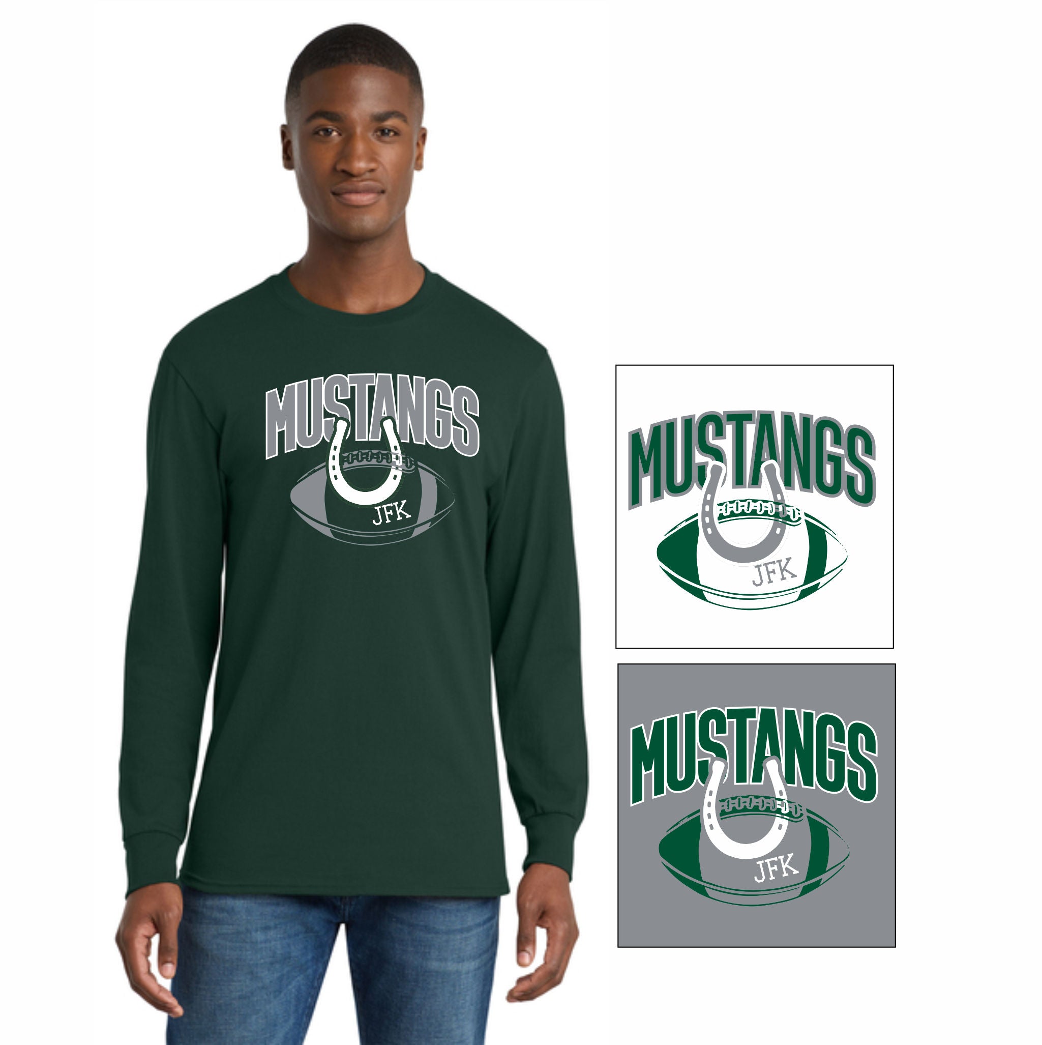 02. JFK Football - Long Sleeve T-Shirt