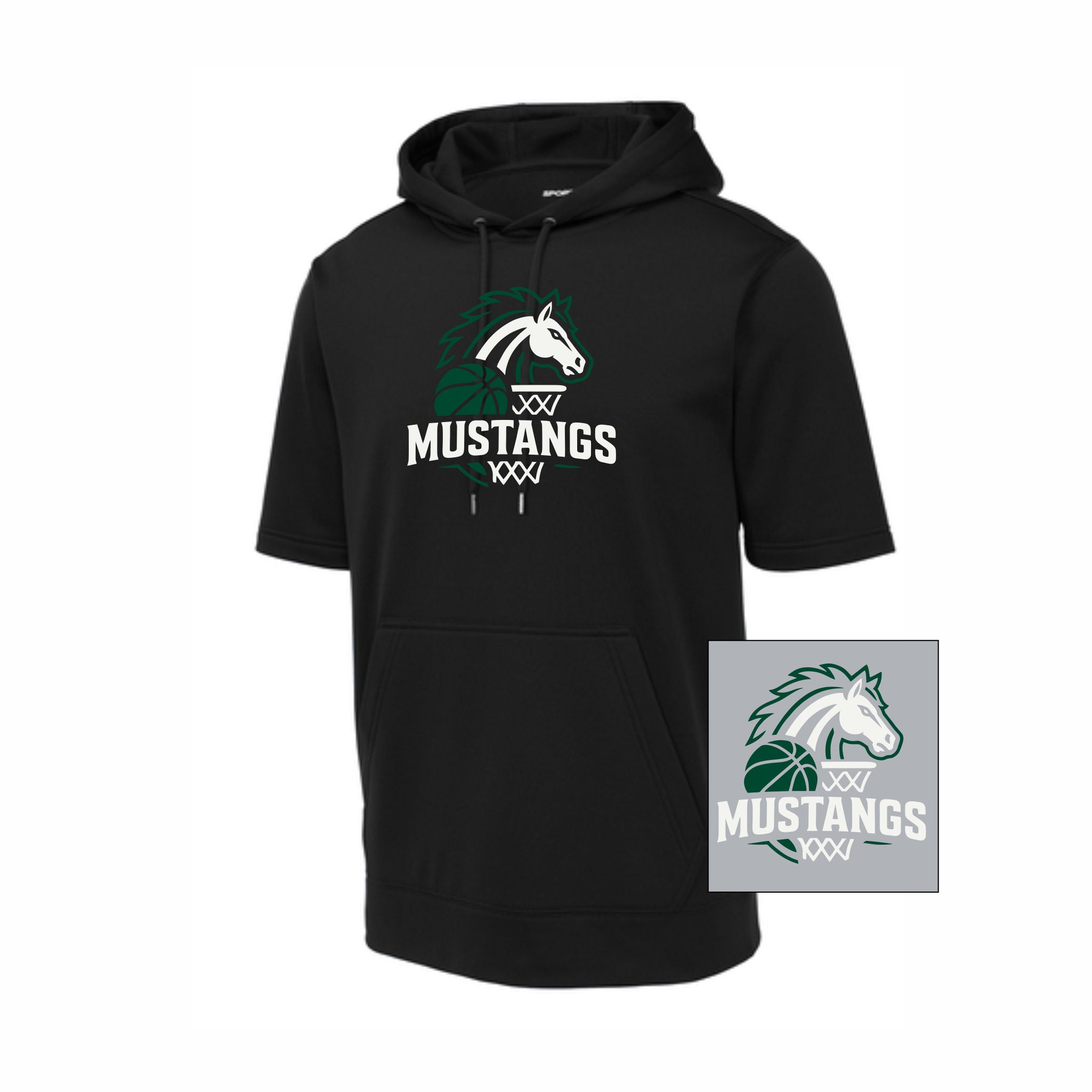 10. JFK Girls BBall - Short Sleeve Hoodie