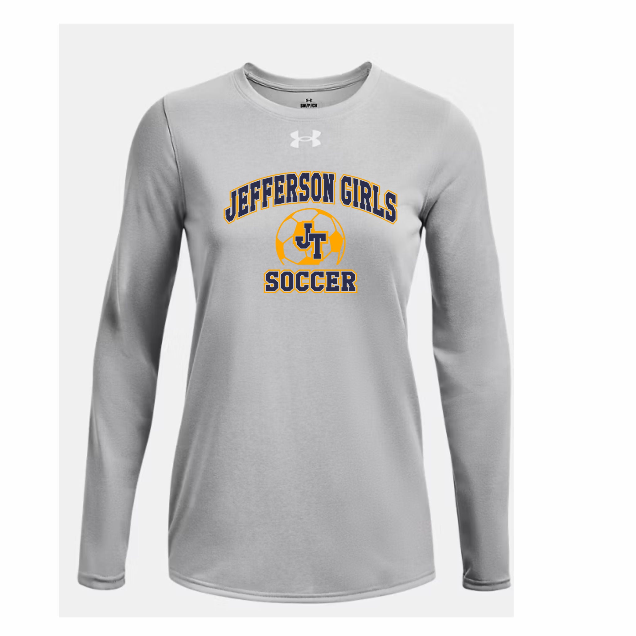05. Jefferson Girls Soccer - Ladies UA Long Sleeve Tech T