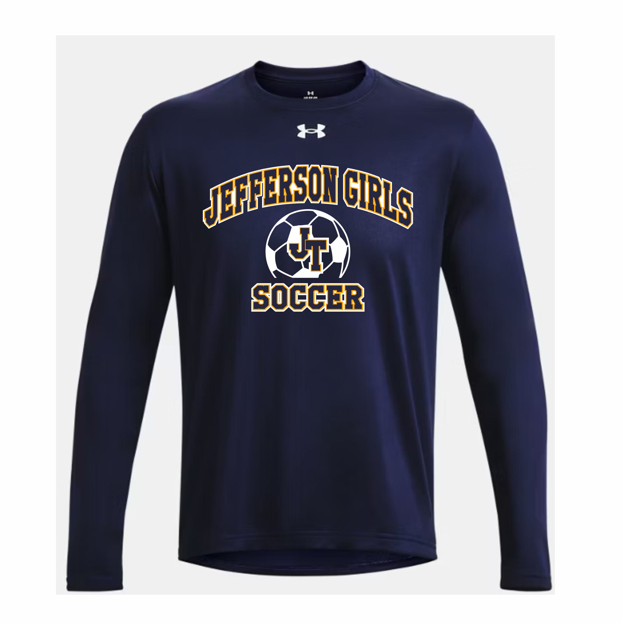09. Jefferson Girls Soccer - Mens UA Long Sleeve Tech T