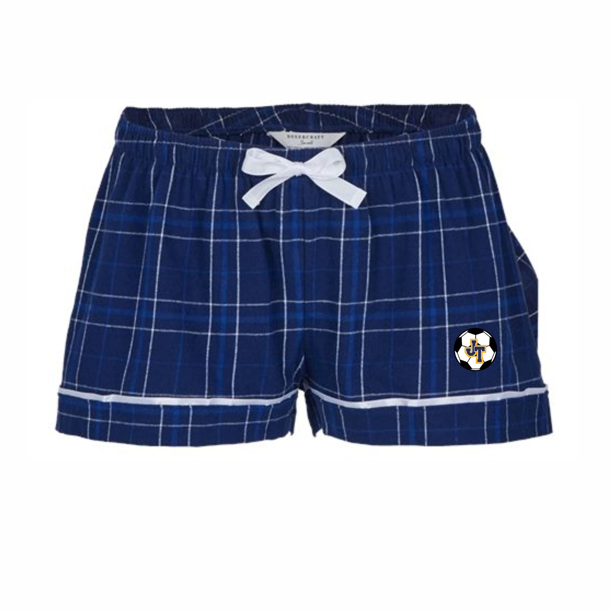 17. Jefferson Girls Soccer - Ladies Flannel Shorts