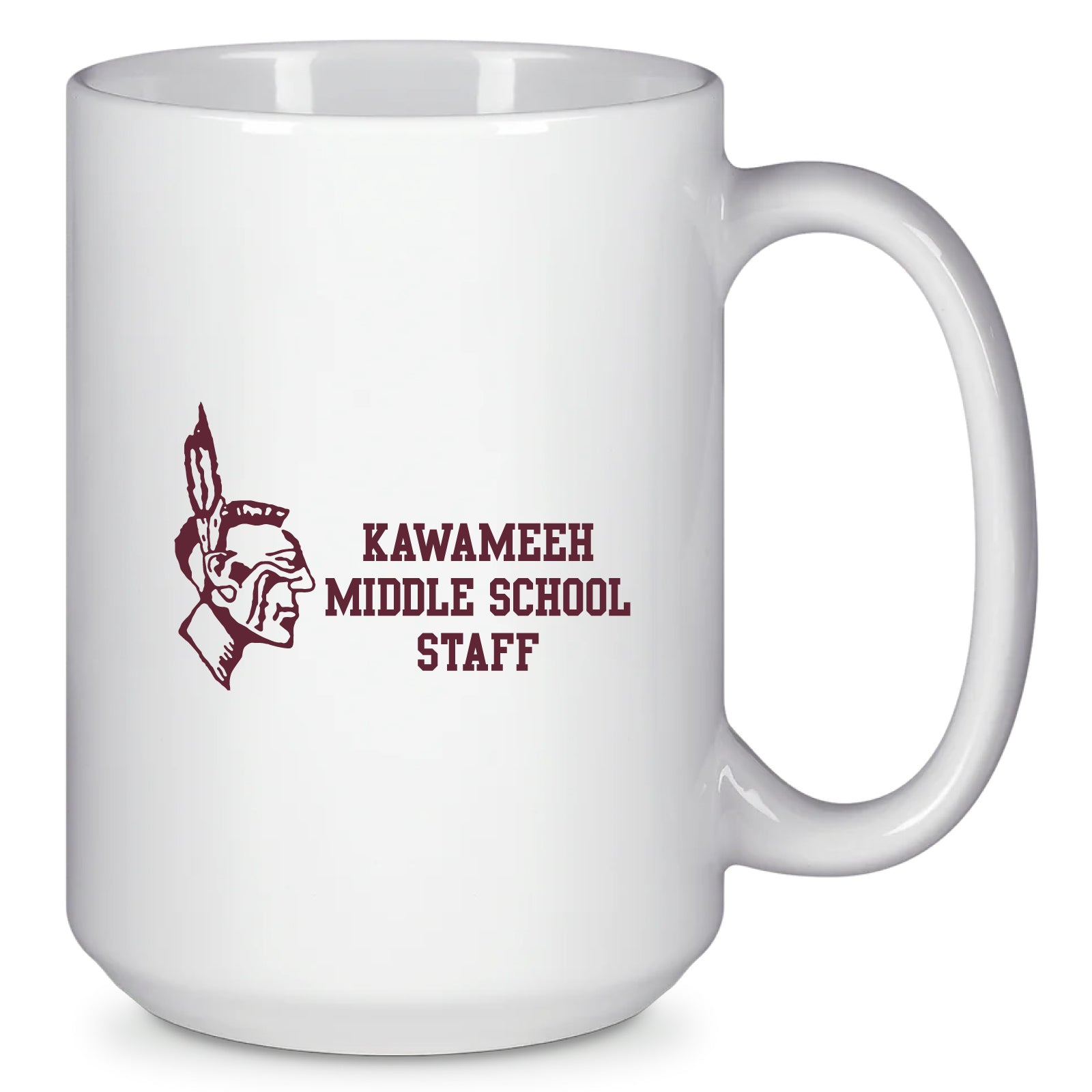 Kawameeh M.S. Staff - 'STRAIGHT TEXT' 15oz. Ceramic Coffee Mug