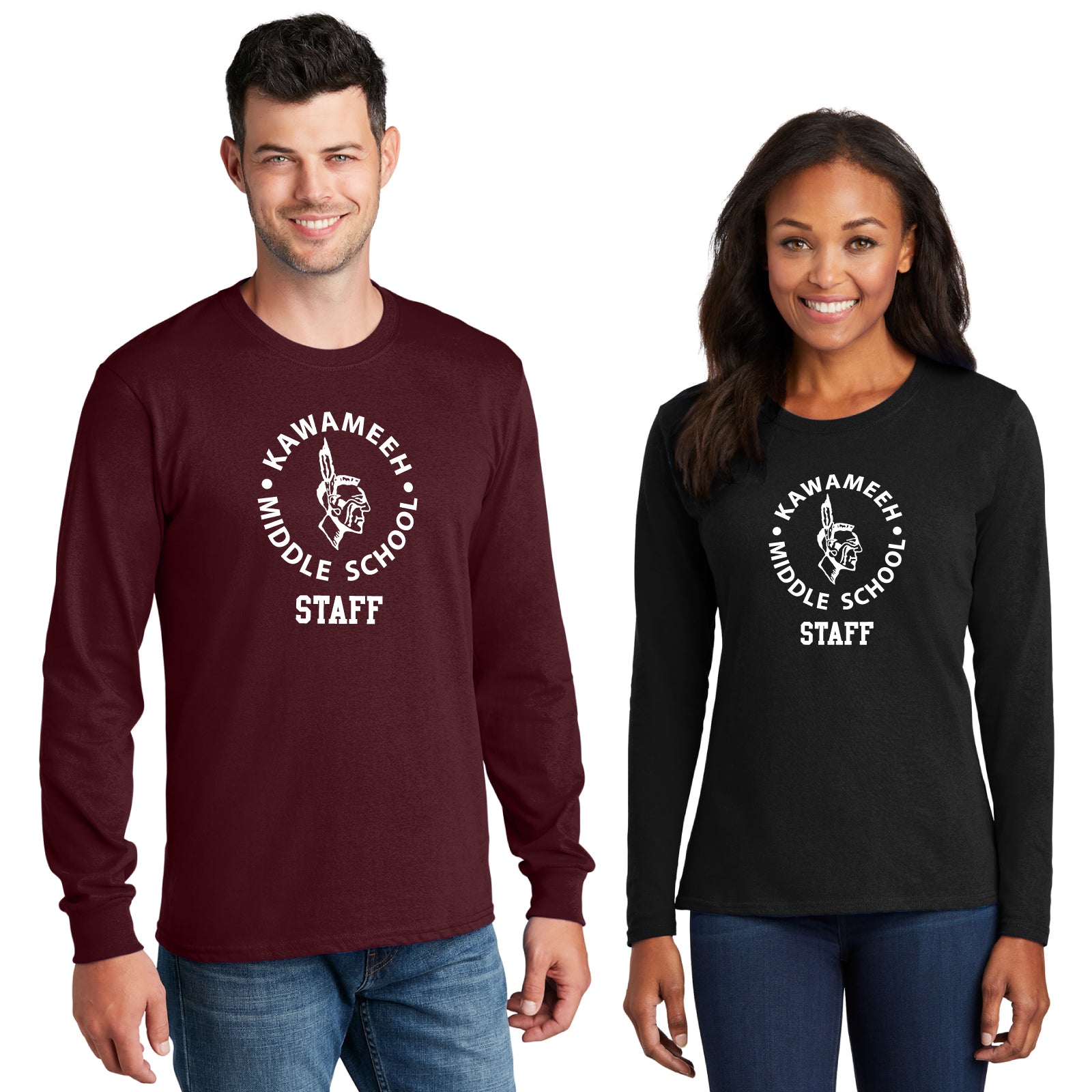 Kawameeh M.S. Staff - 'CIRCLE' Men's / Women's Cotton Long Sleeve Tee