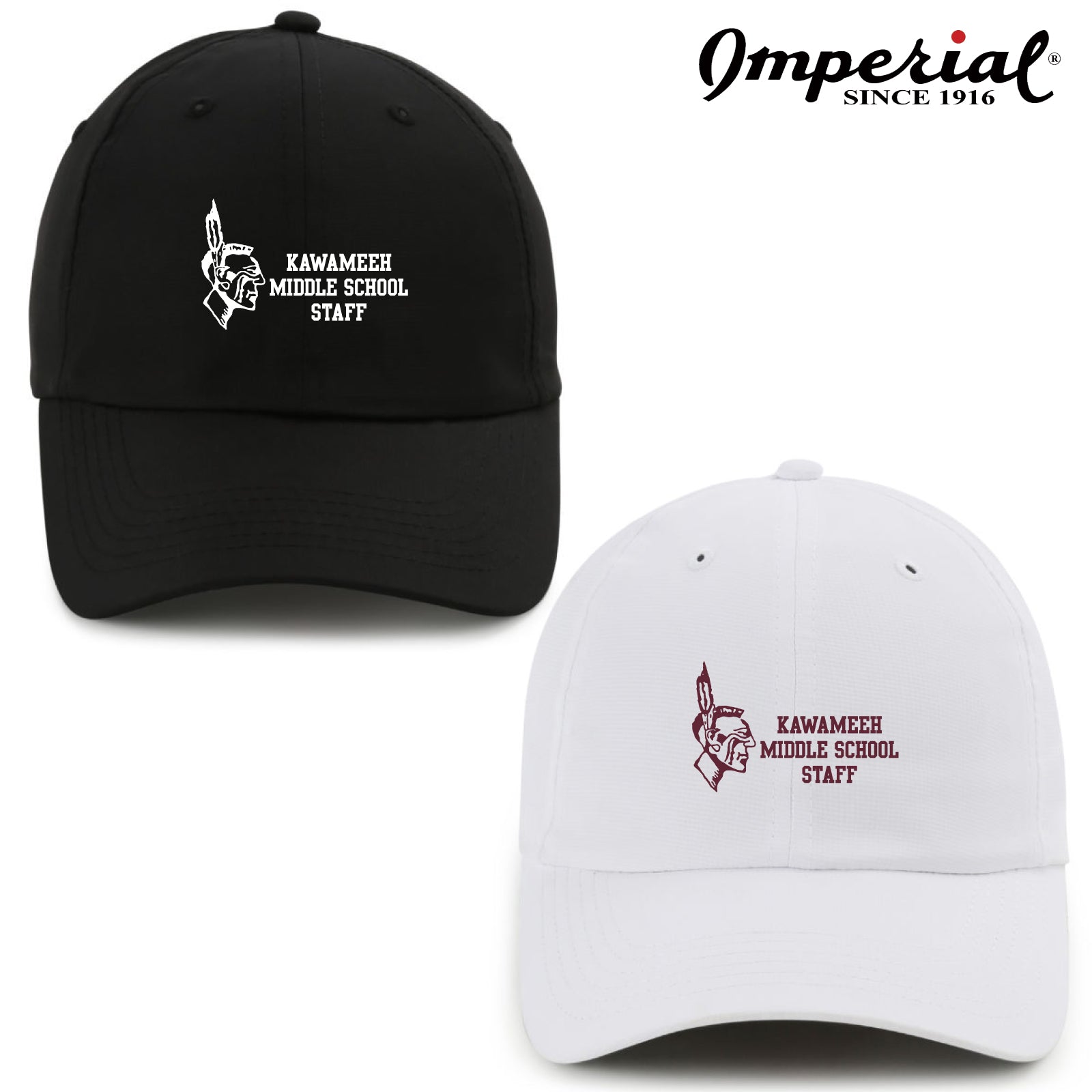 Kawameeh M.S. Staff - 'STRAIGHT TEXT' Imperial® Adjustable Performance Cap