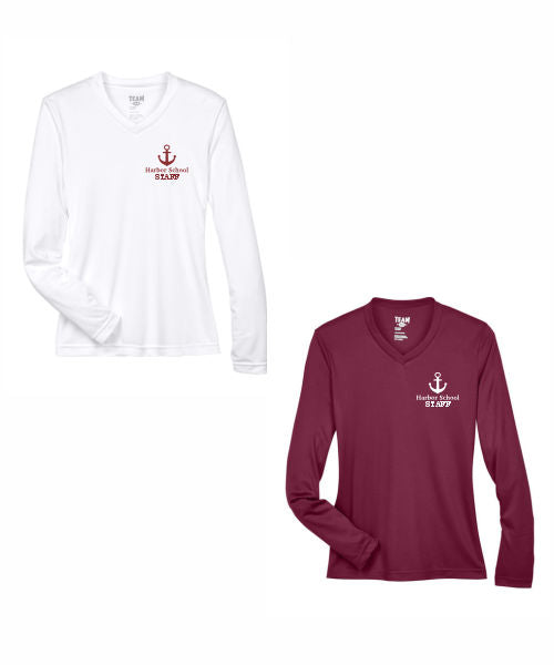 12. Harbor School Staff - Ladies Performance Long Sleeve