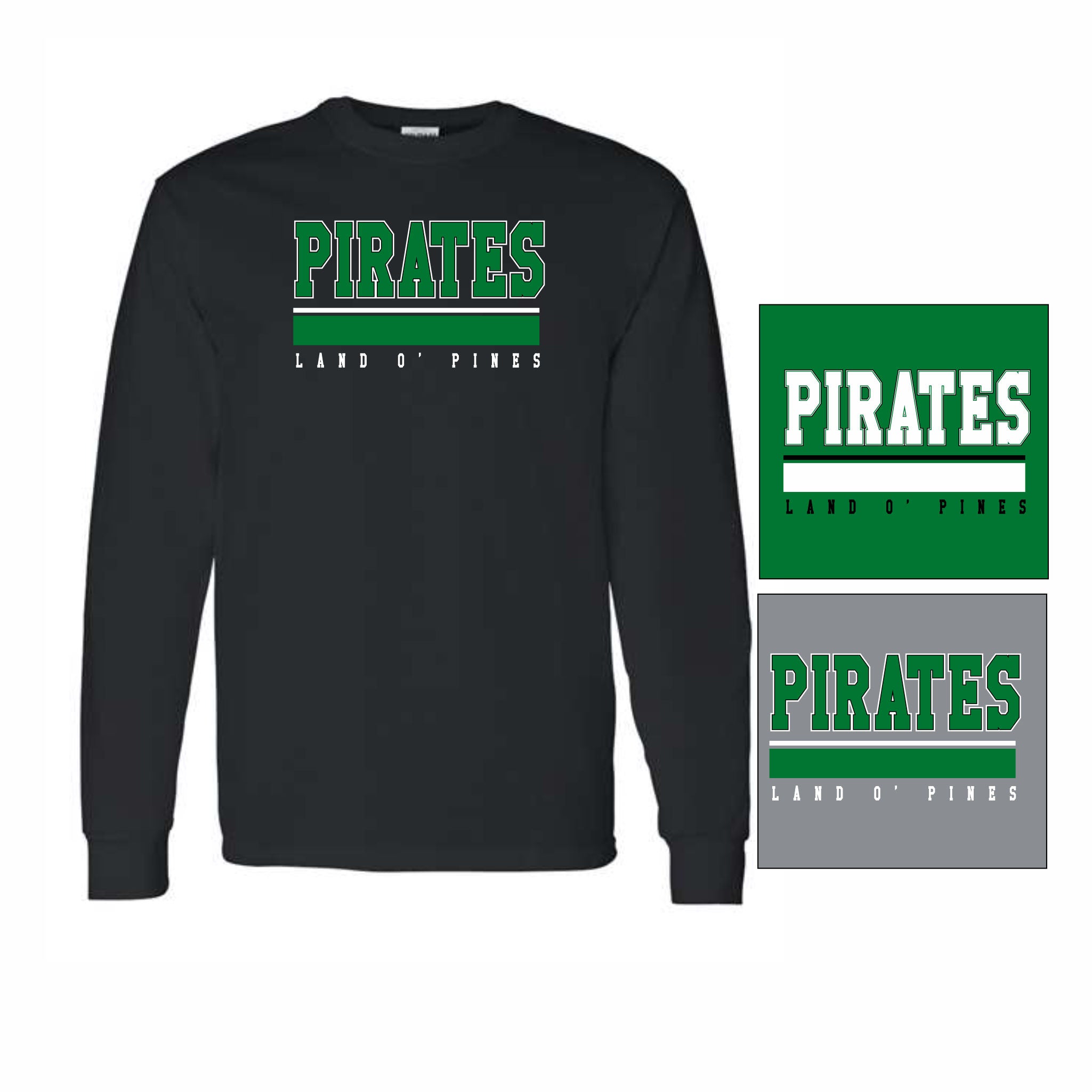 LOP Staff - Long Sleeve T (Pirates Lines Design)