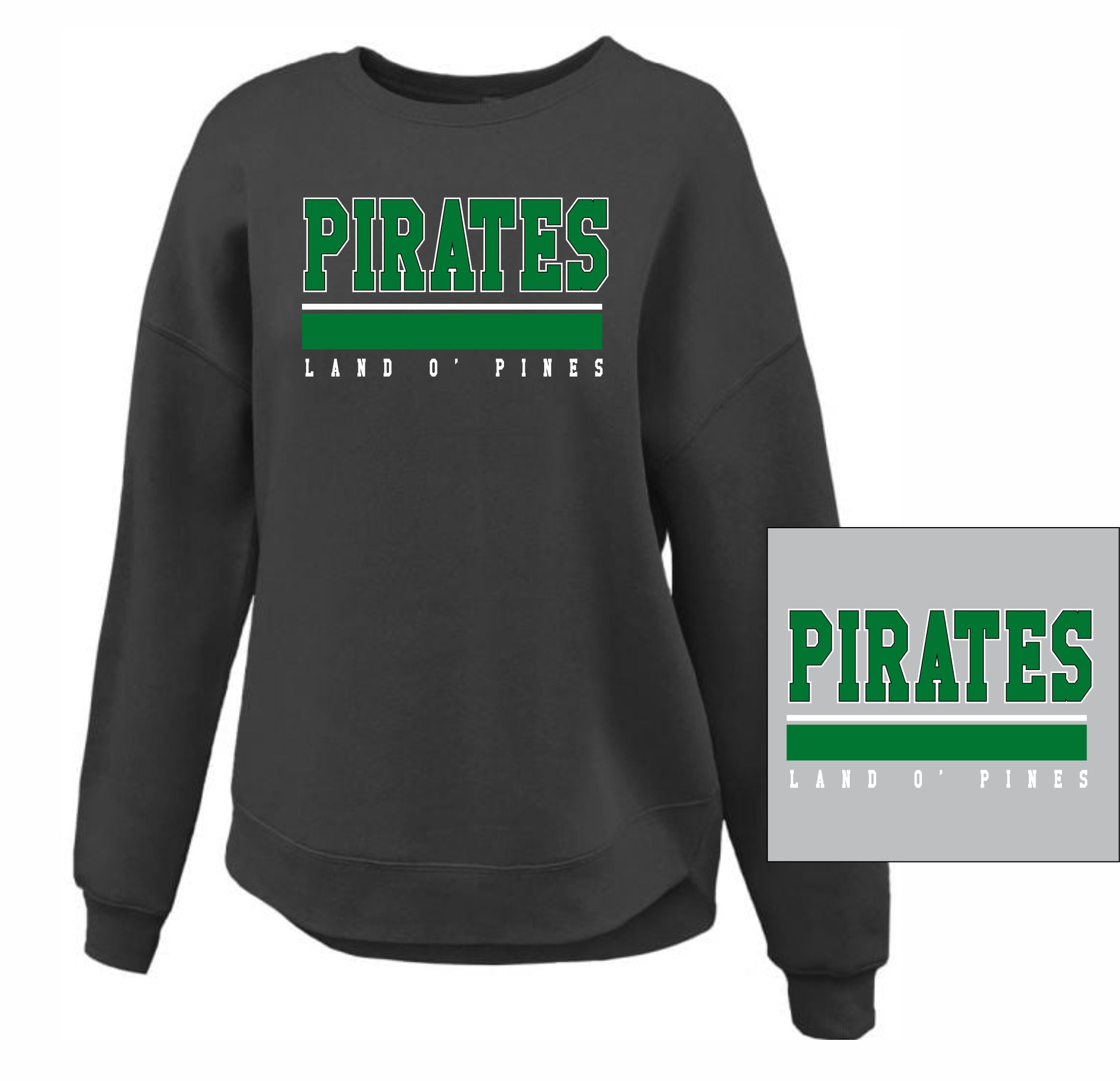 LOP Staff - Ladies Crewneck (Pirates Lines Design)