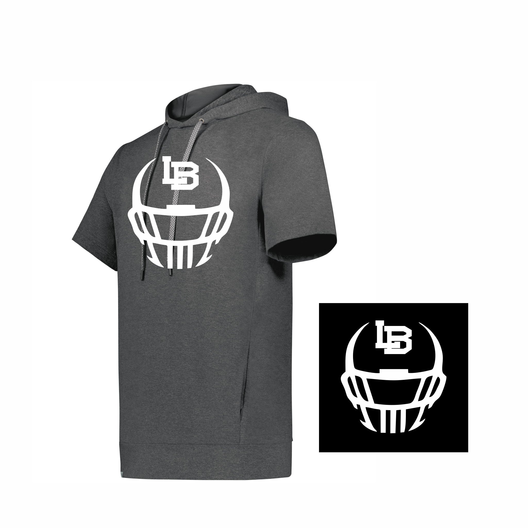 08. LB Football - Lightweight S/S Hoodie T-Shirt