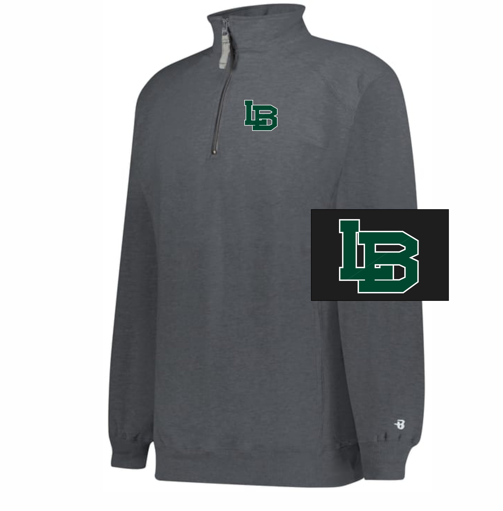 30. LB Middle School - 1/4 Zip Sweatshirt
