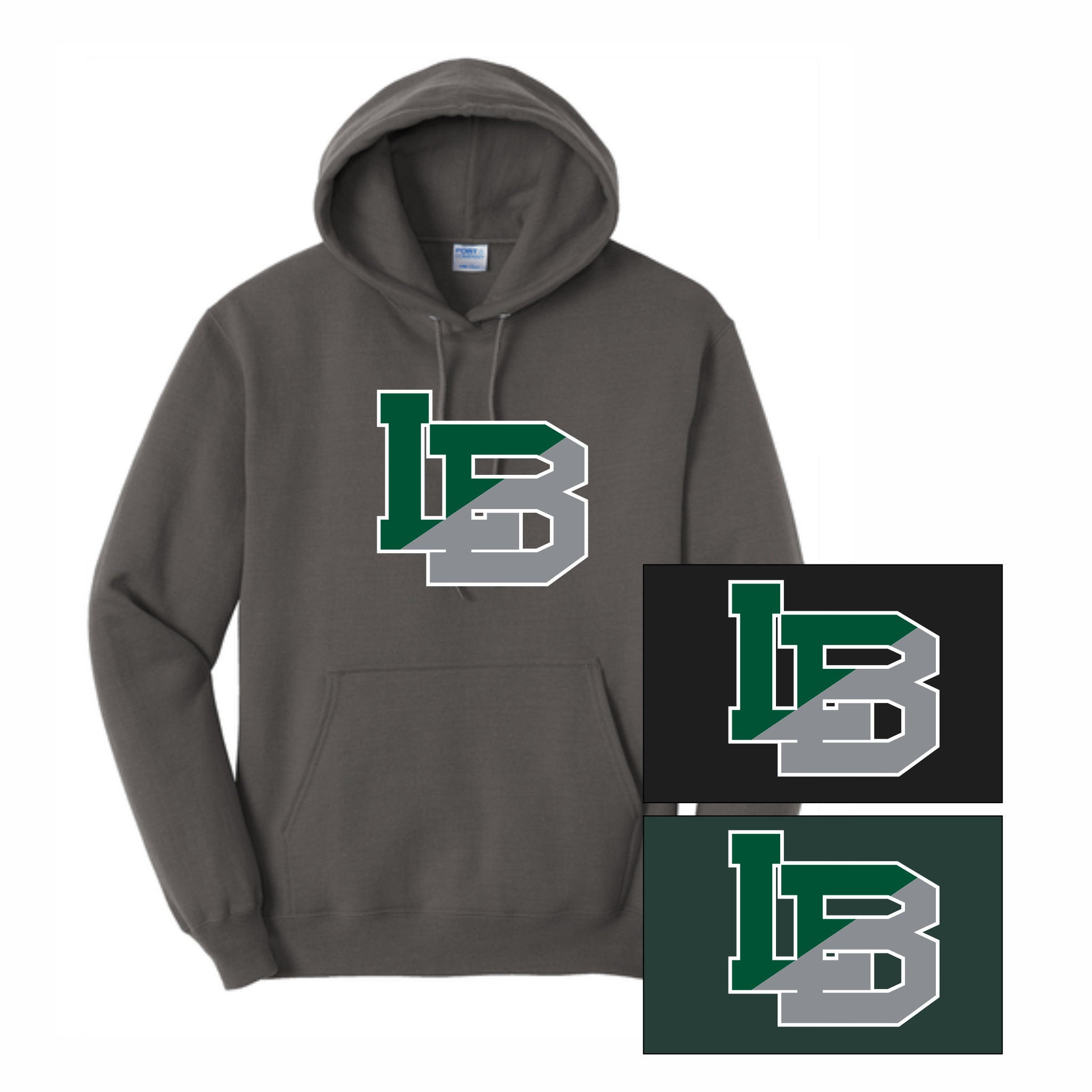 12. LB Middle School - Big LB Hoodie