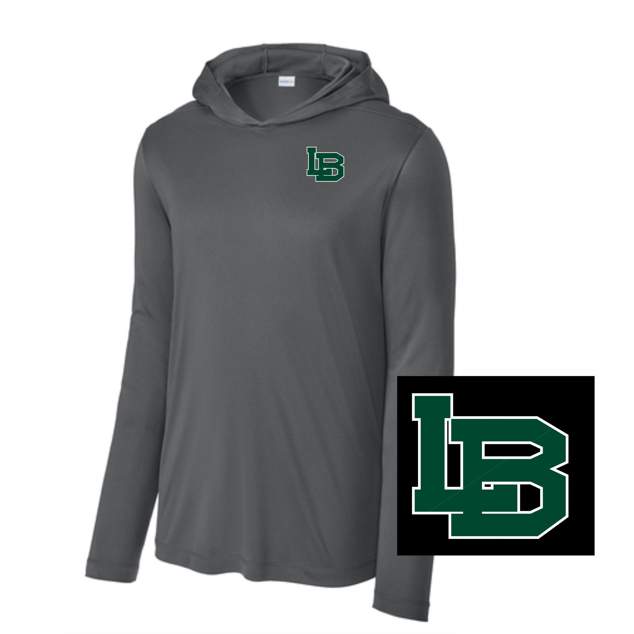 32. LB Middle School - Long Sleeve Dri-Fit Hoodie T-Shirt