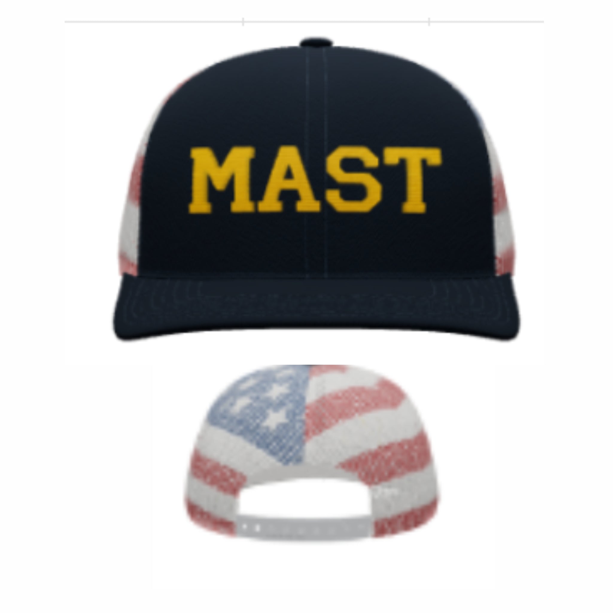 10. MAST - USA Printed Trucker Hat