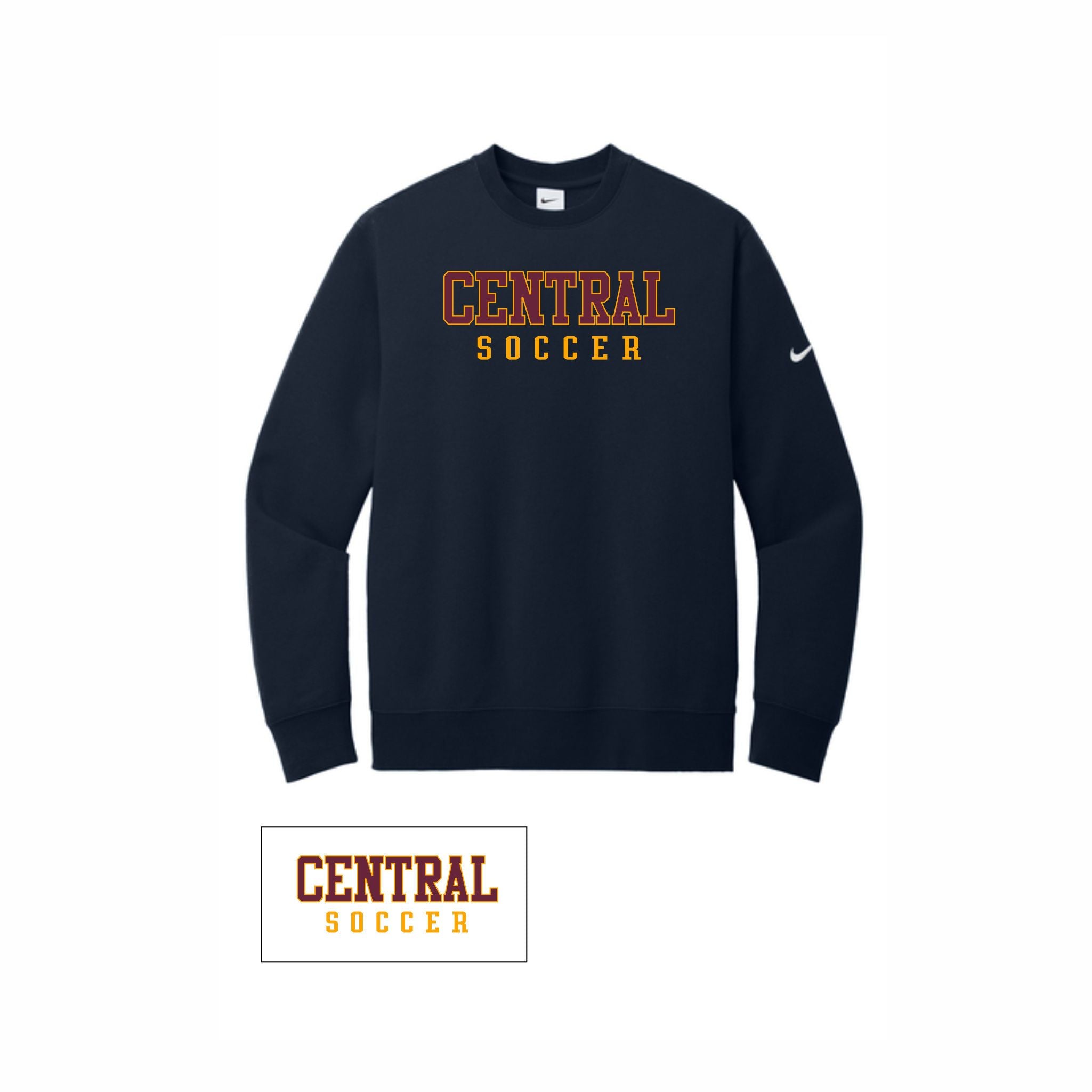 19. Central Girls Soccer - Nike Crewneck