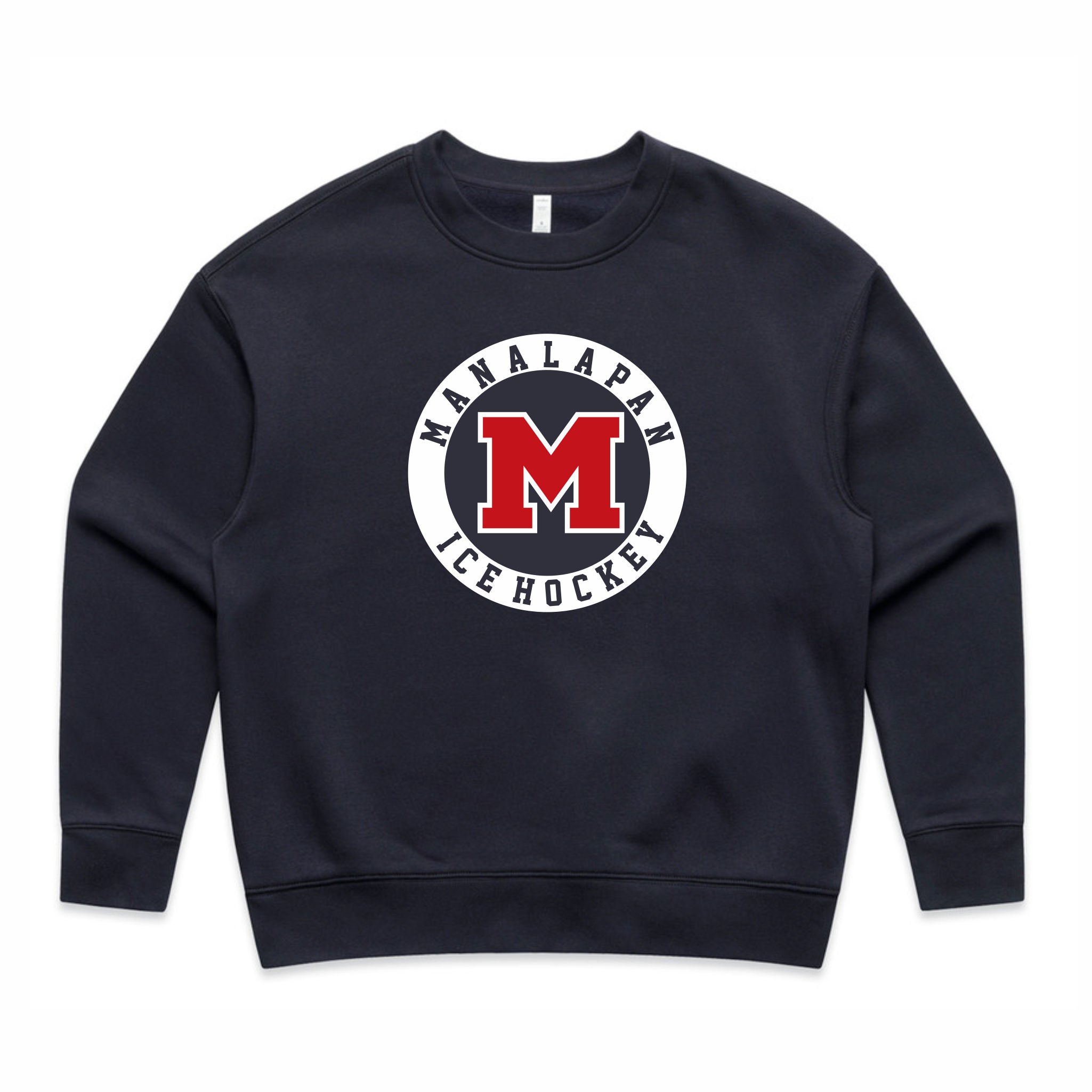 04. Manalapan Hockey - Ladies Crewneck Sweatshirt