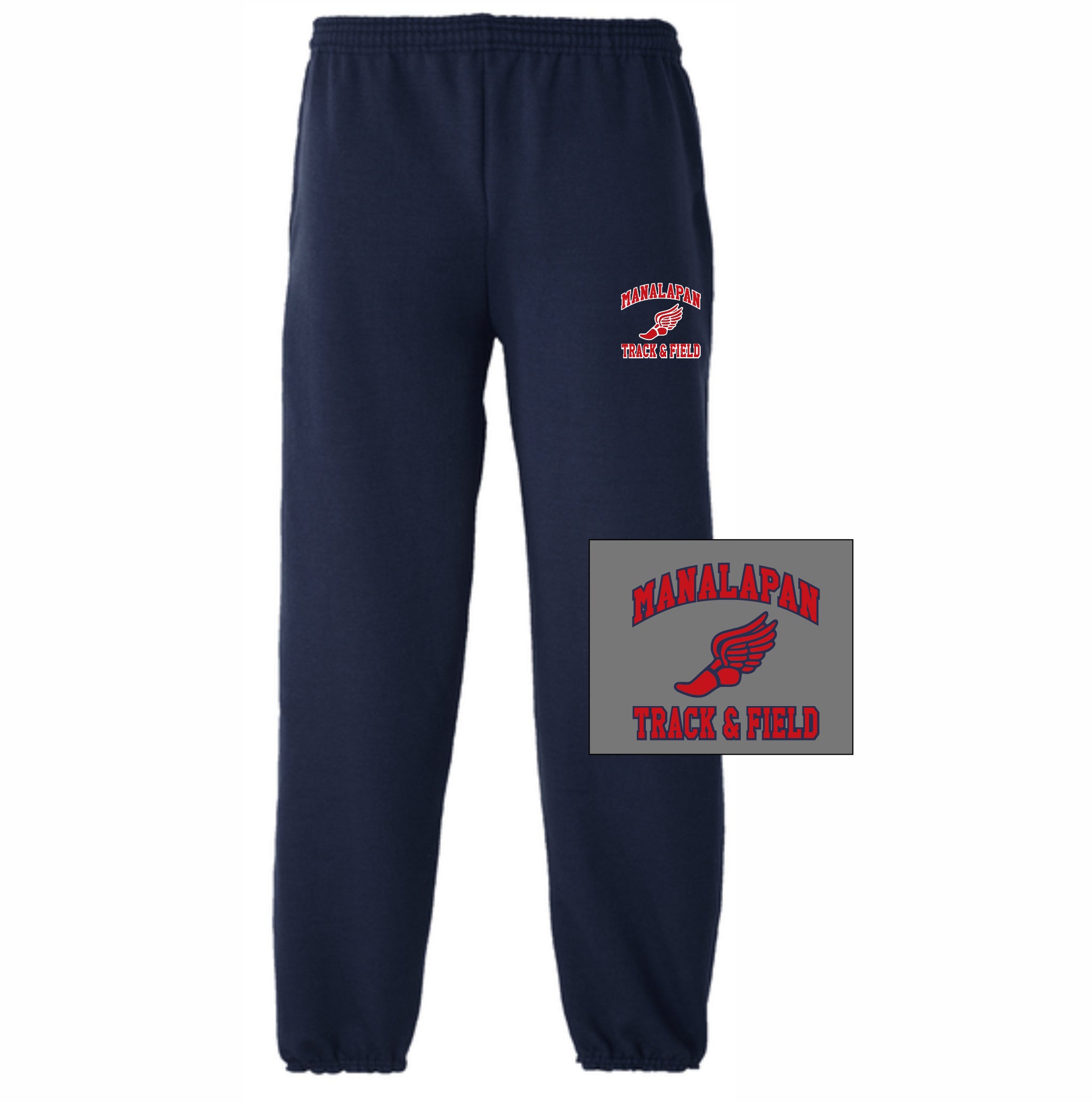 12. Manalapan T&F - Elastic Hem Sweatpants