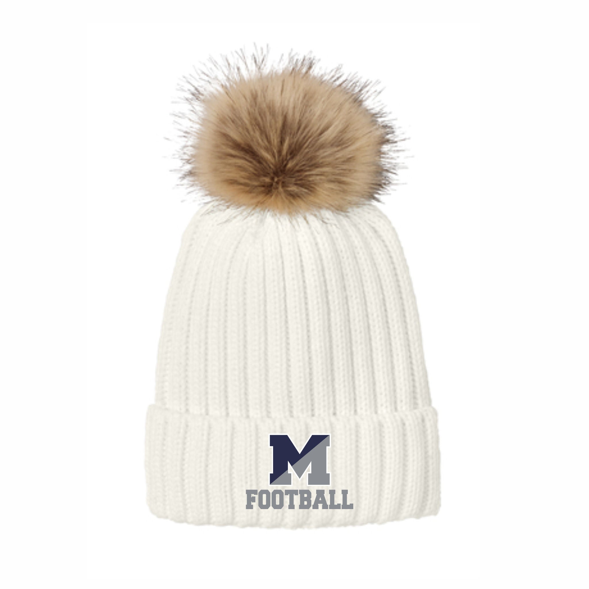 07. Squan FB - Faux Fur Pom Beanie