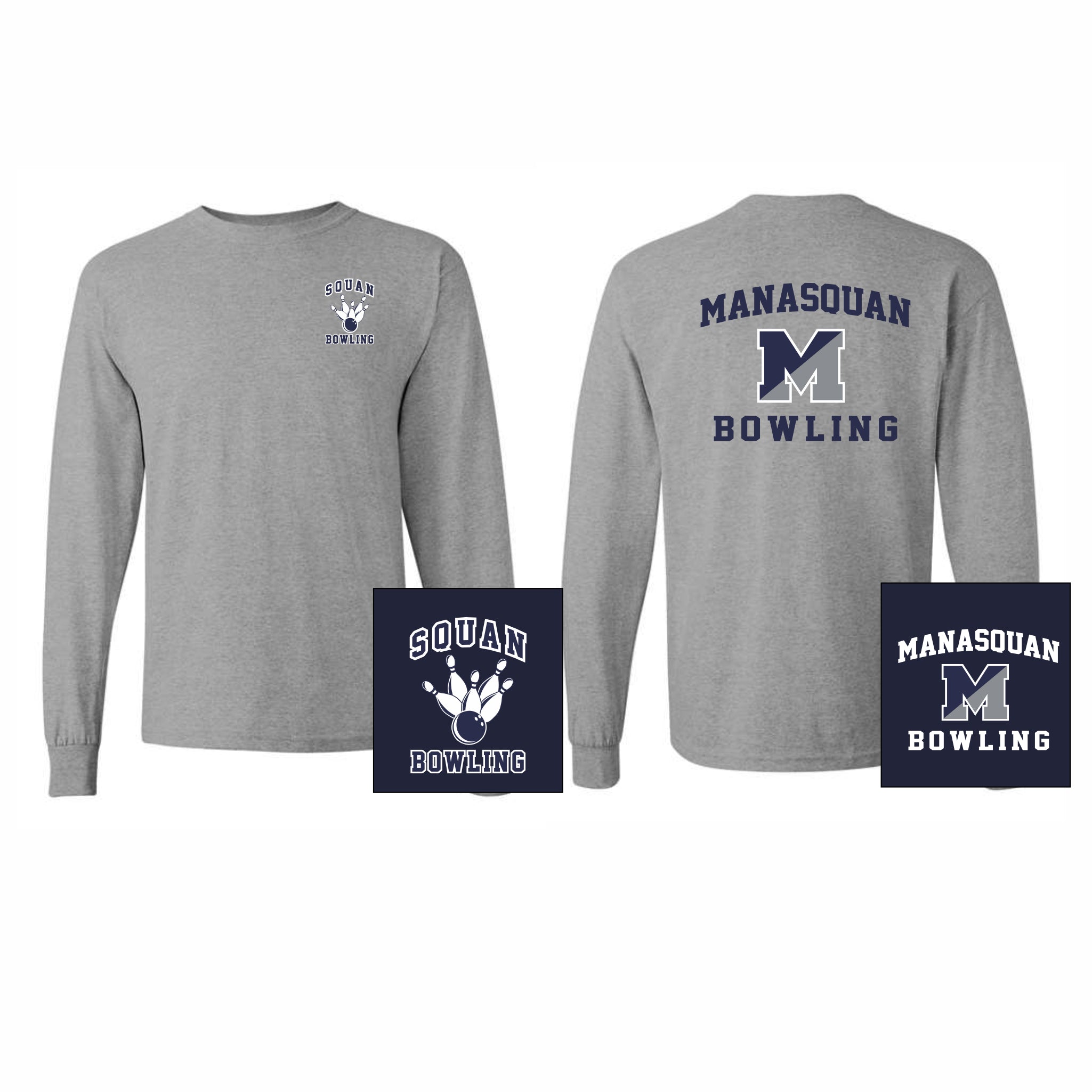 04. Manasquan Bowling - Long Sleeve T-Shirt