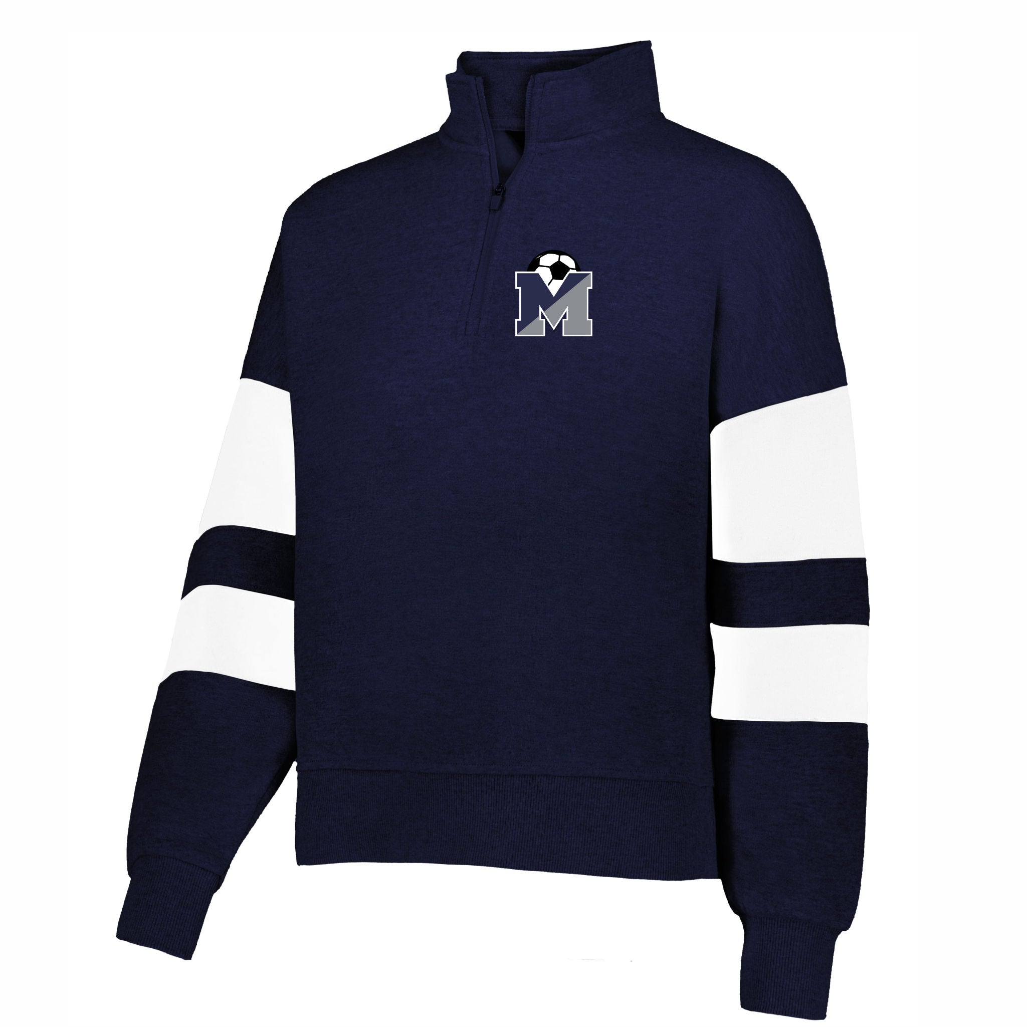 12. Manasquan Boys Soccer - Ladies 1/4 Zip Sweatshirt