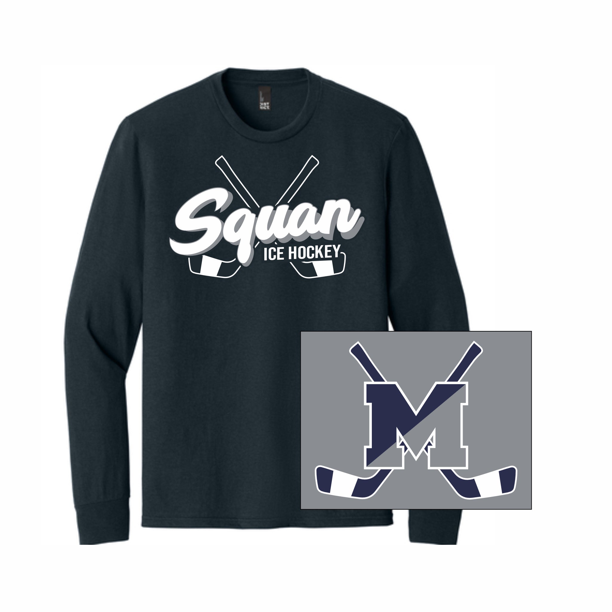 06. Squan Hockey - Triblend Long Sleeve T