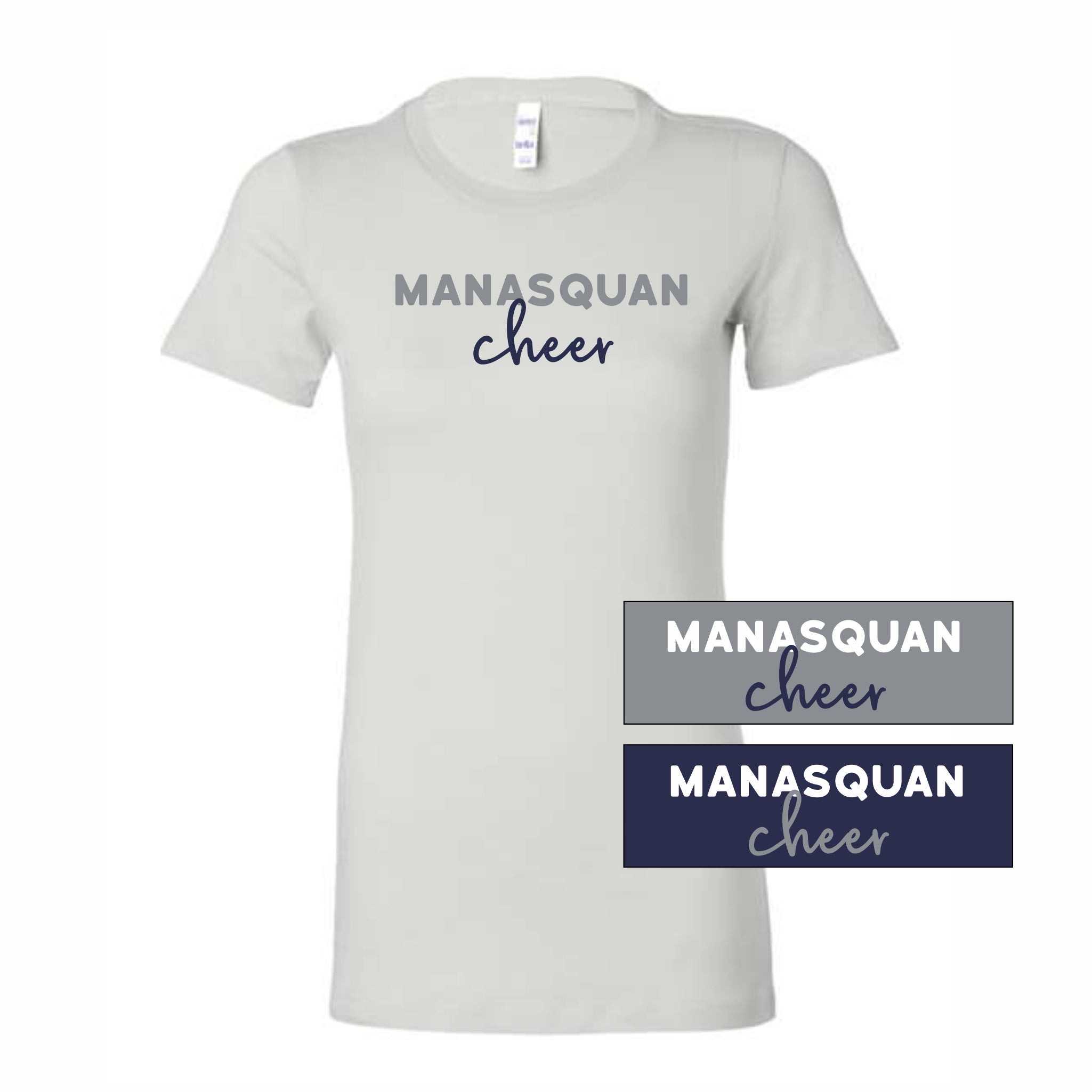 04. Manasquan Elem. Cheer - Slim Fit T-Shirt