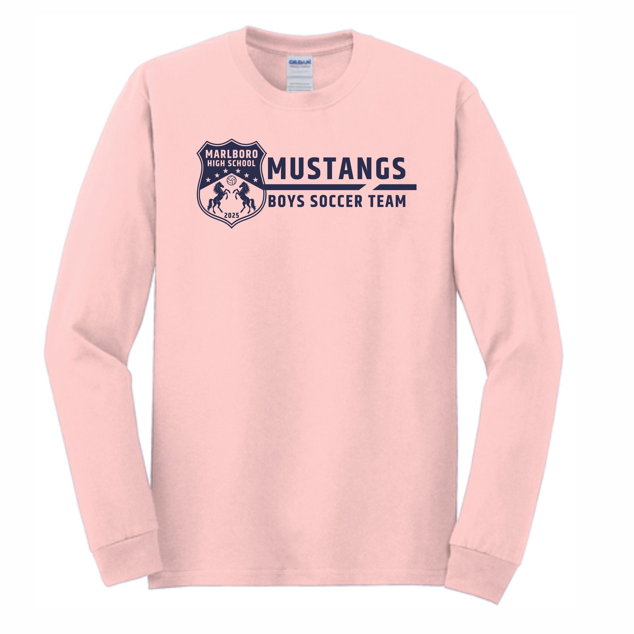 02. Marlboro Boys Soccer - L/S Pink T-Shirt *PLAYER PACK ITEM*