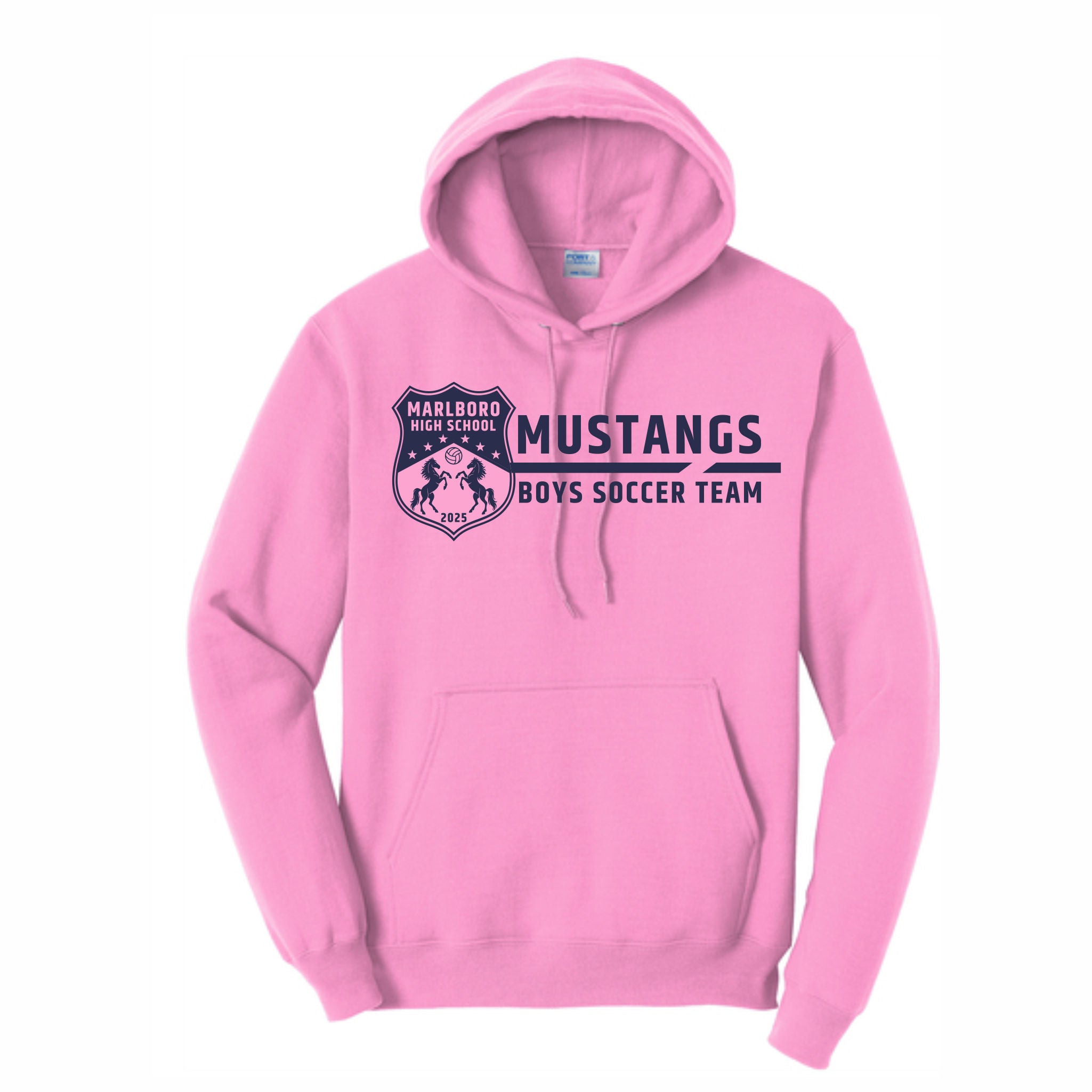 12. Marlboro Boys Soccer - Pink Hoodie