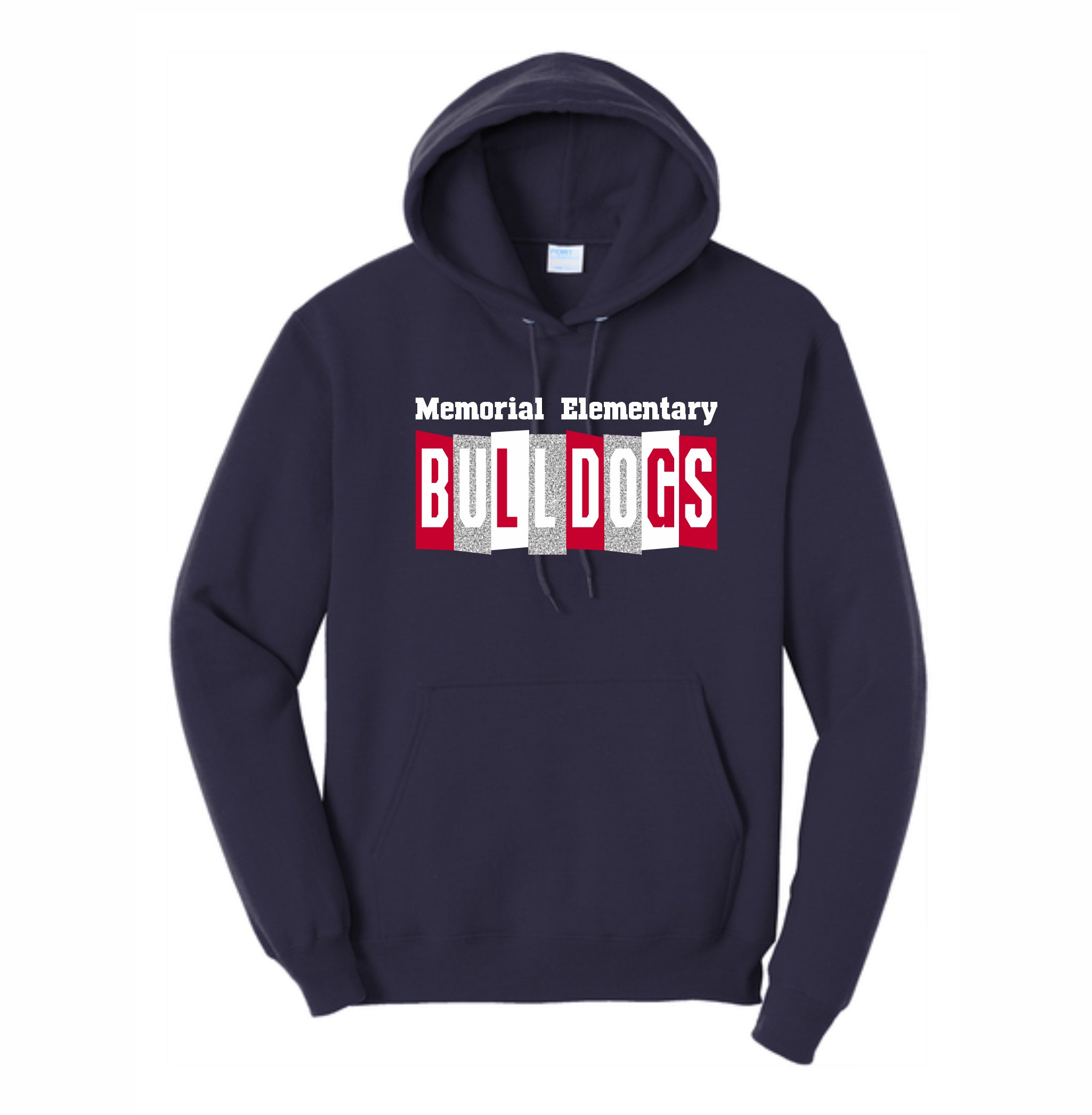 26. Memorial Elem. - Glitter Bulldogs Hoodie