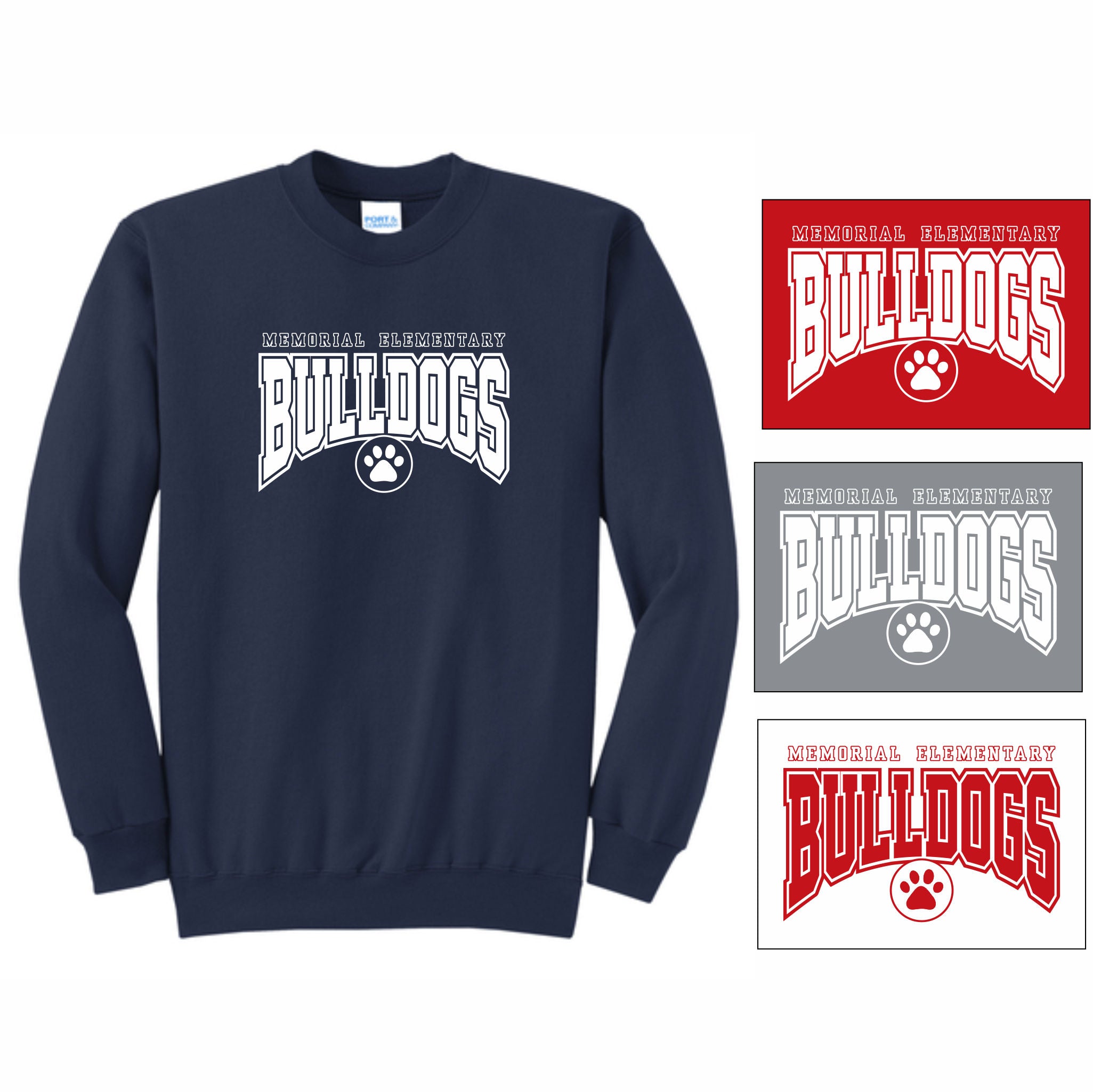 12. Memorial Elem. - Varsity Crewneck