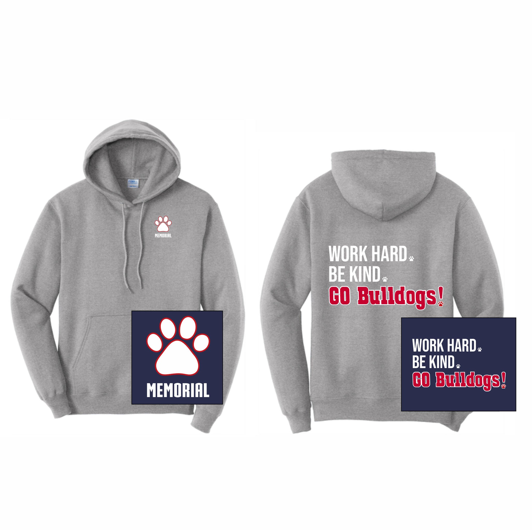 15. Memorial Elem. - Go Bulldogs! Hoodie