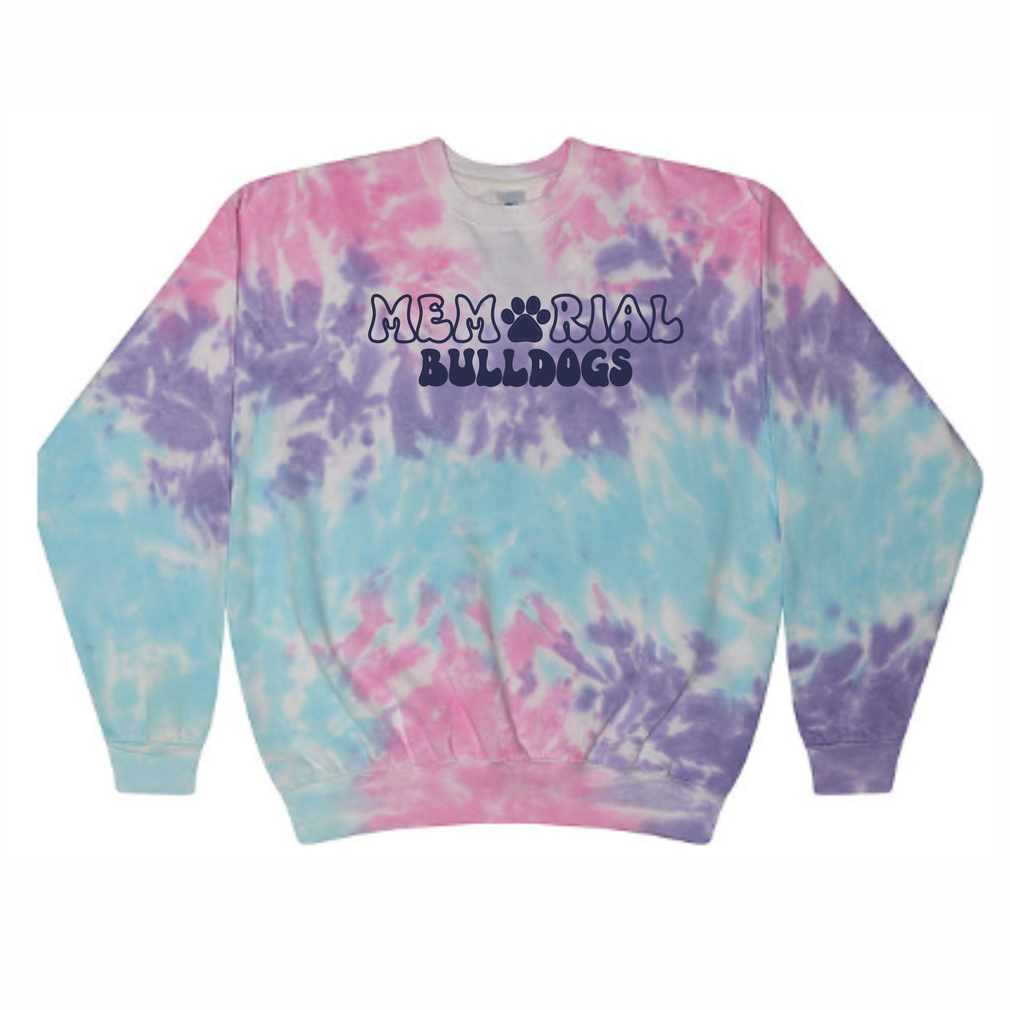 03. Memorial Elem. - Puff Print Tie-Dye Crew