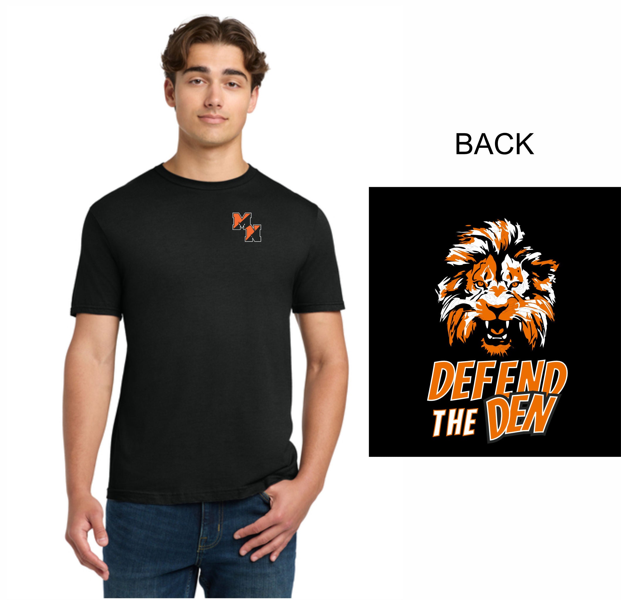 41. Midd North Football - Defend the Den T-Shirt