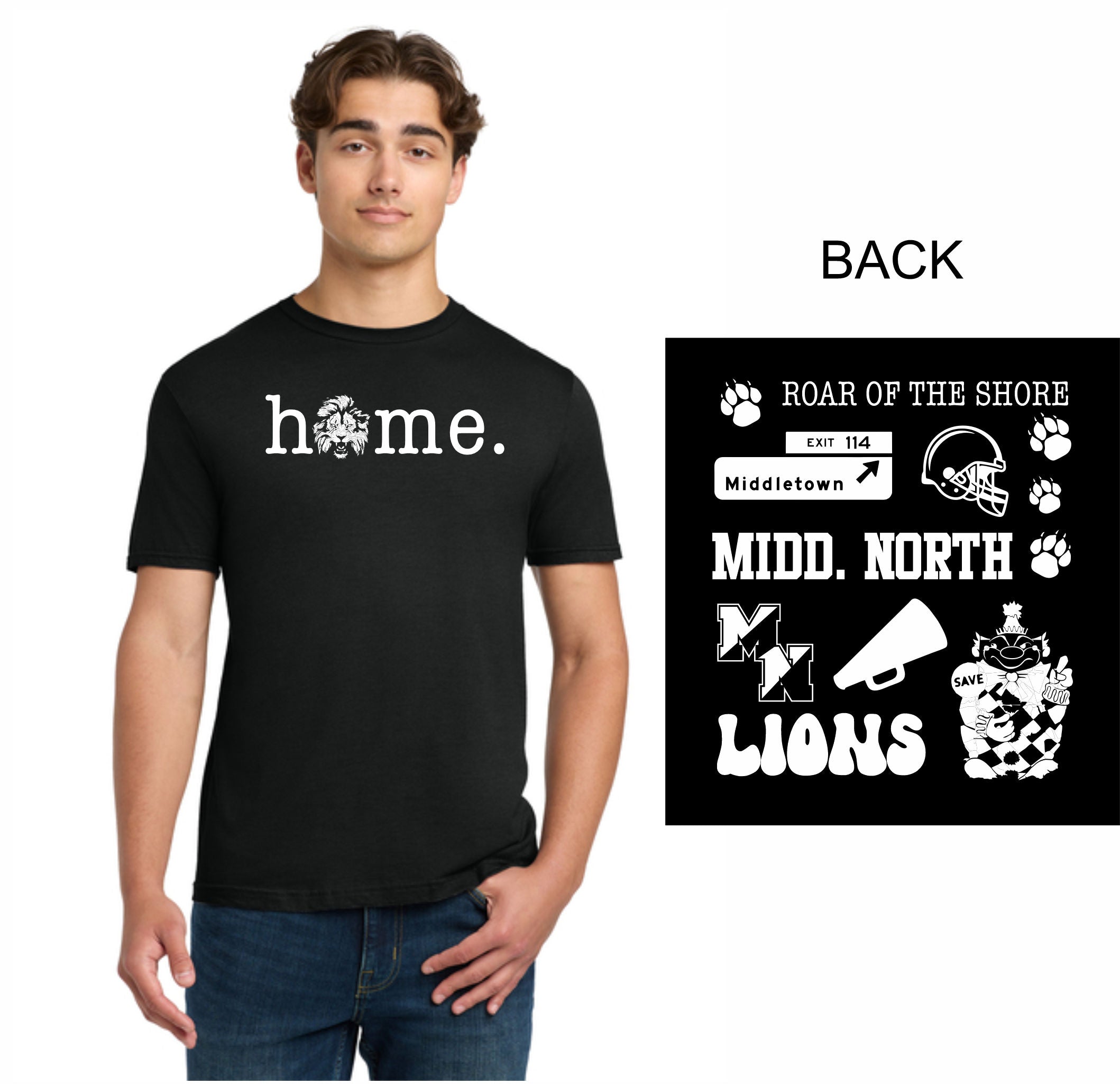 40. Midd North Football - Home T-Shirt