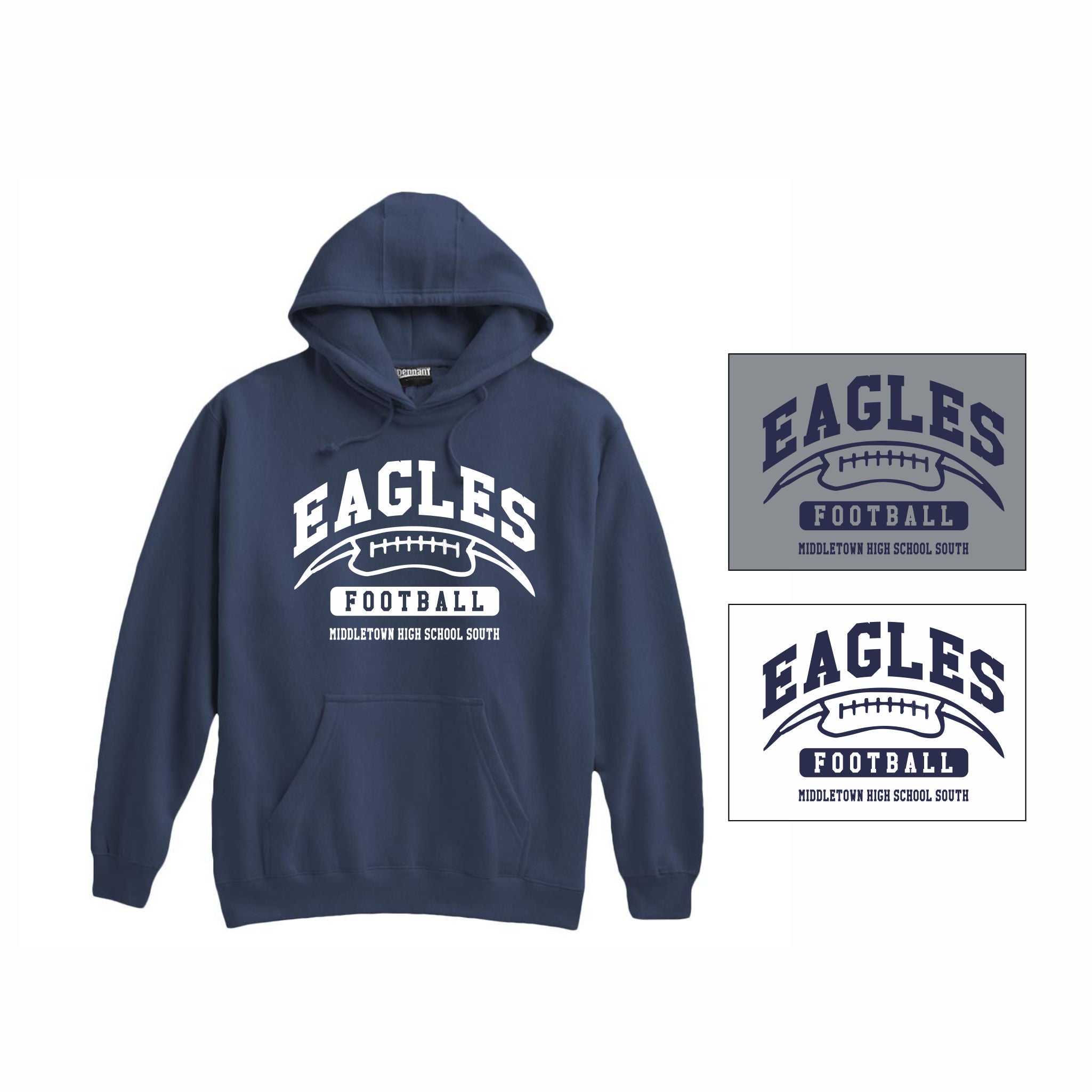 01. Midd South FB - Hoodie (Eagles Design)