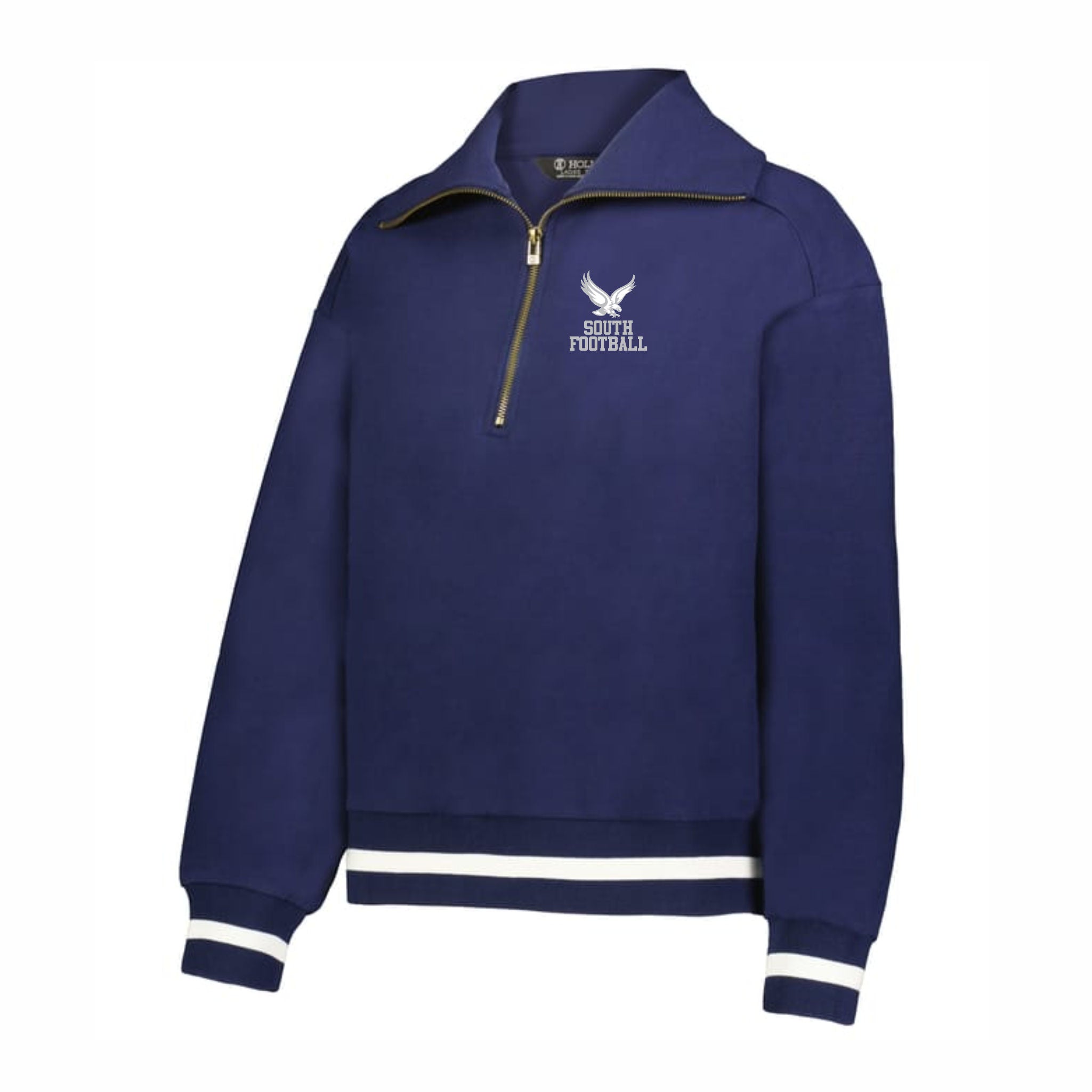 16. Midd South FB - Ladies 1/4 Zip Sweatshirt