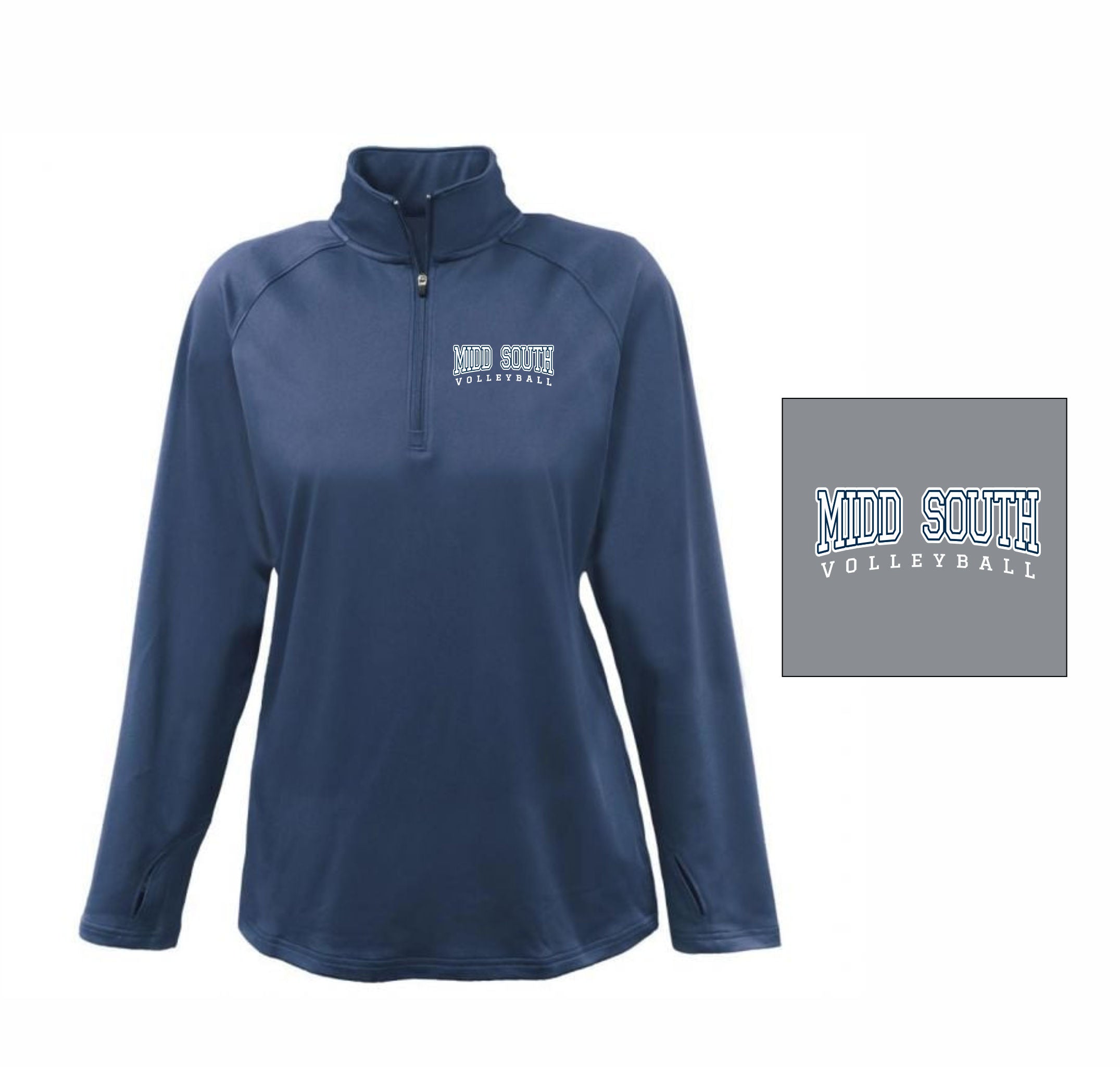 4. Midd South Girls VB - 1/4 Zip