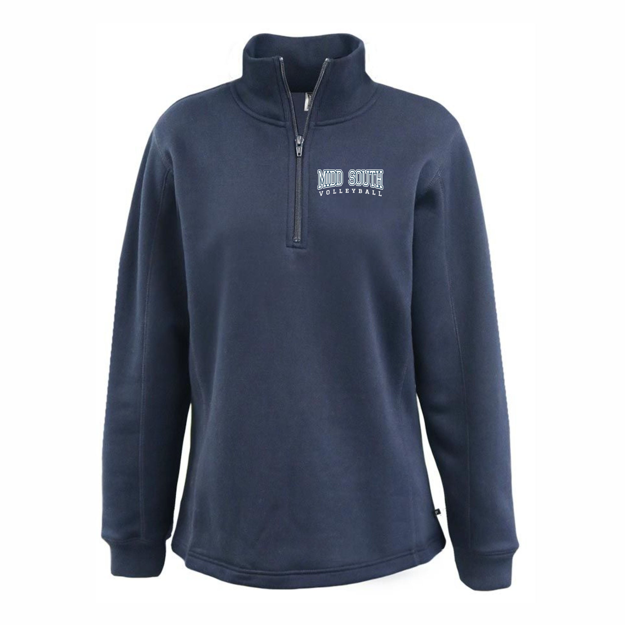 6. Midd South Girls VB - 1/4 Zip Sweatshirt