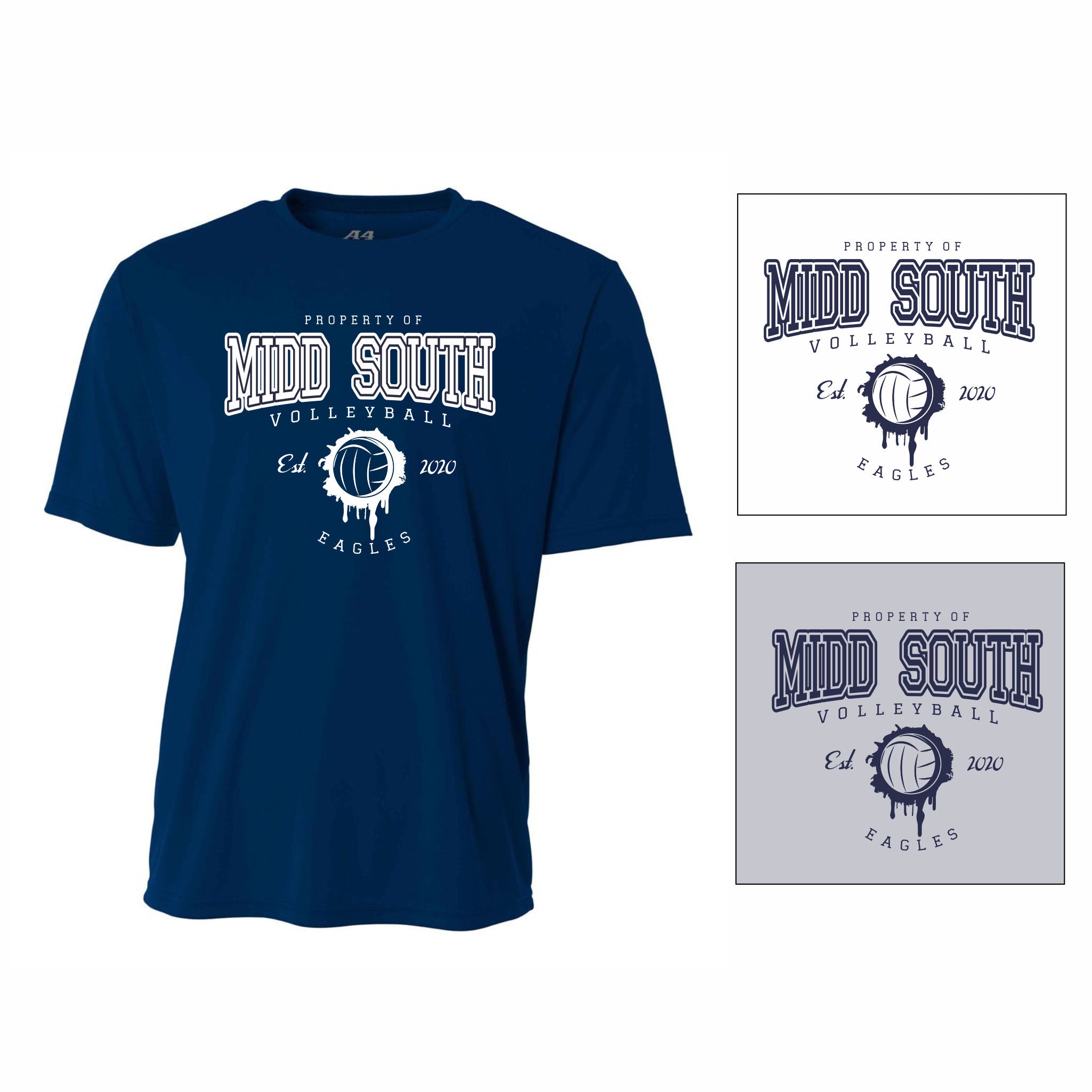 9. Midd South Girls VB - Dri-Fit T-Shirt