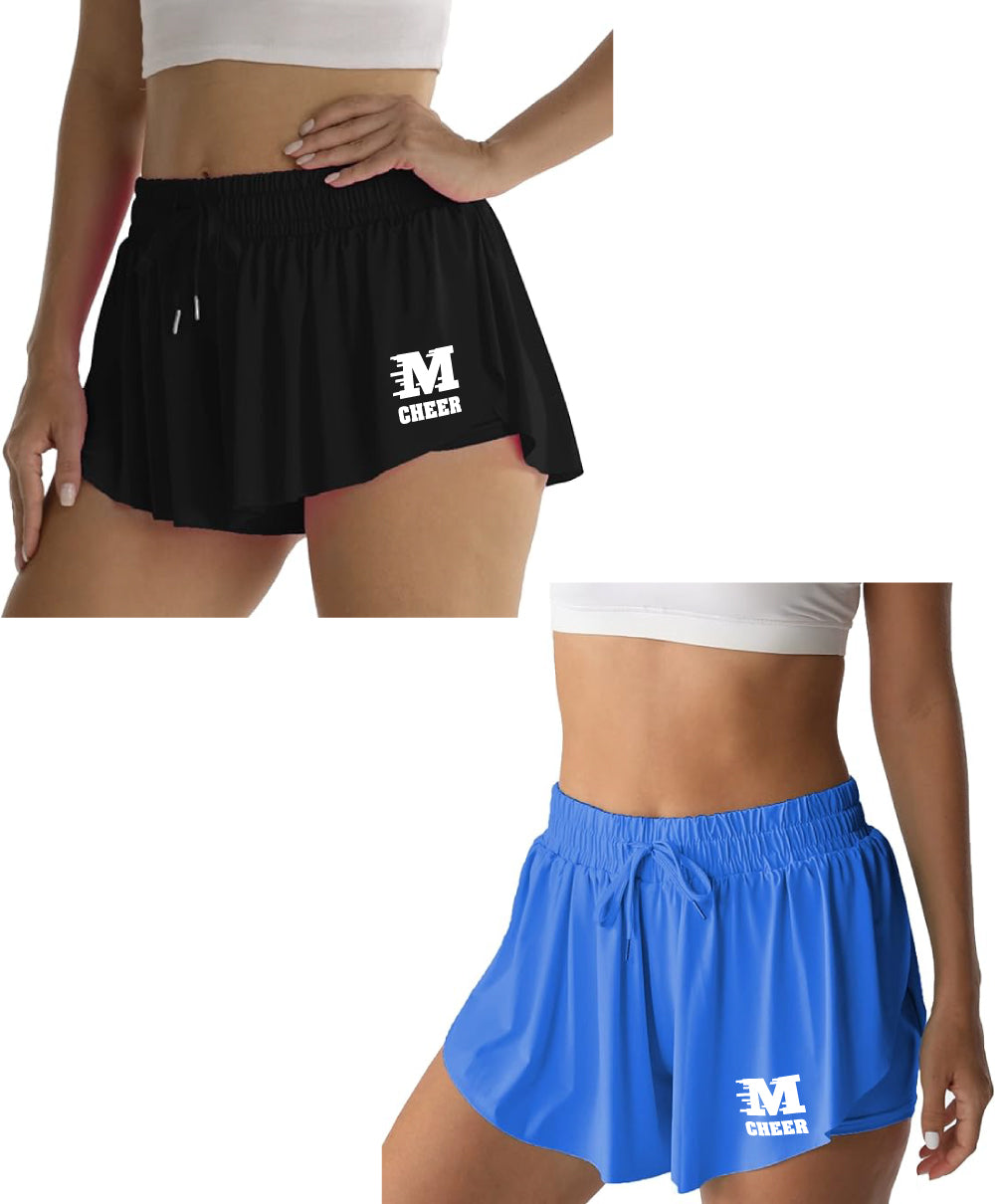 Middlesex H.S. Cheer - Women's/Girl's Flowy Butterfly Shorts