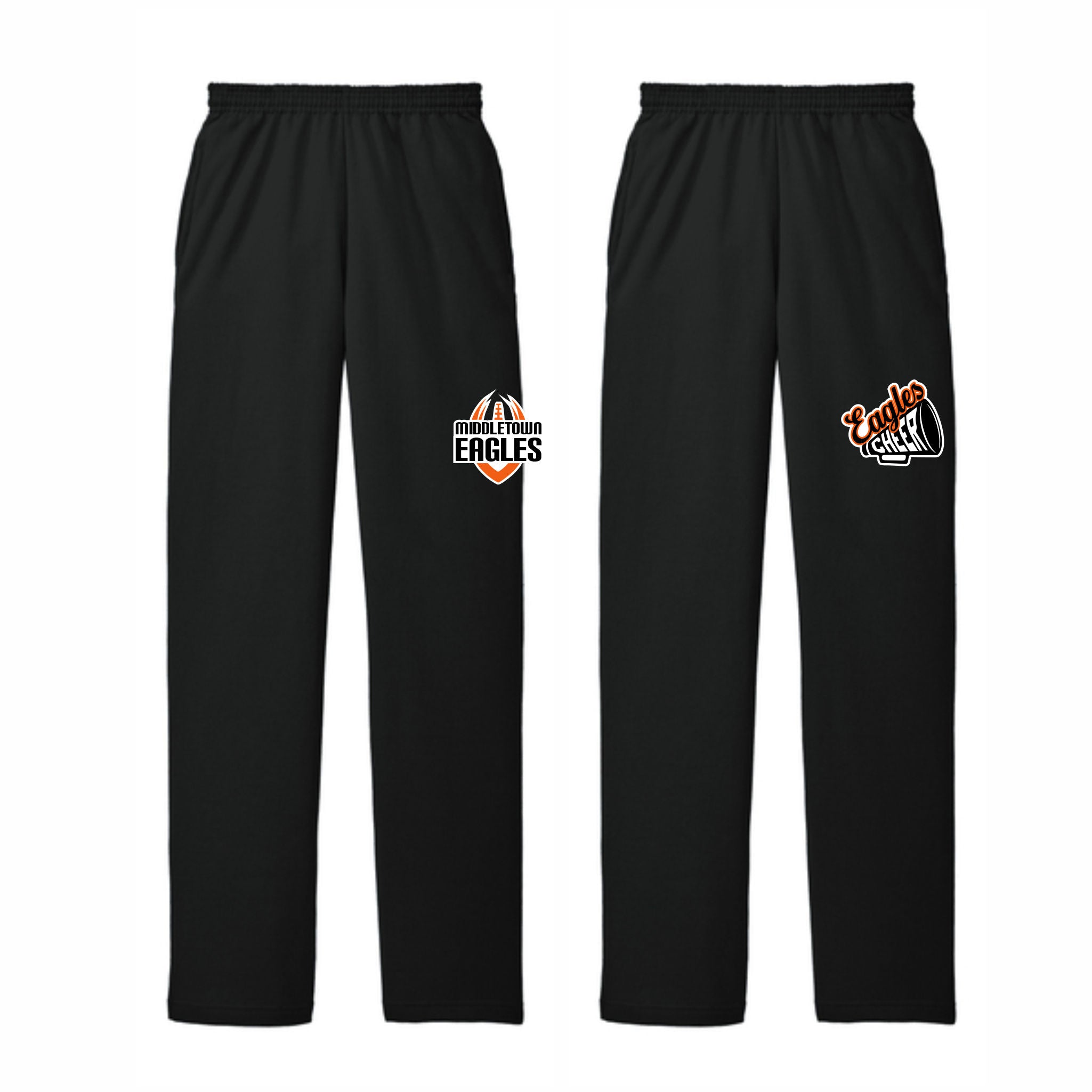21. Middletown Eagles AYF - Open Hem Sweatpants (FOOTBALL DESIGN)
