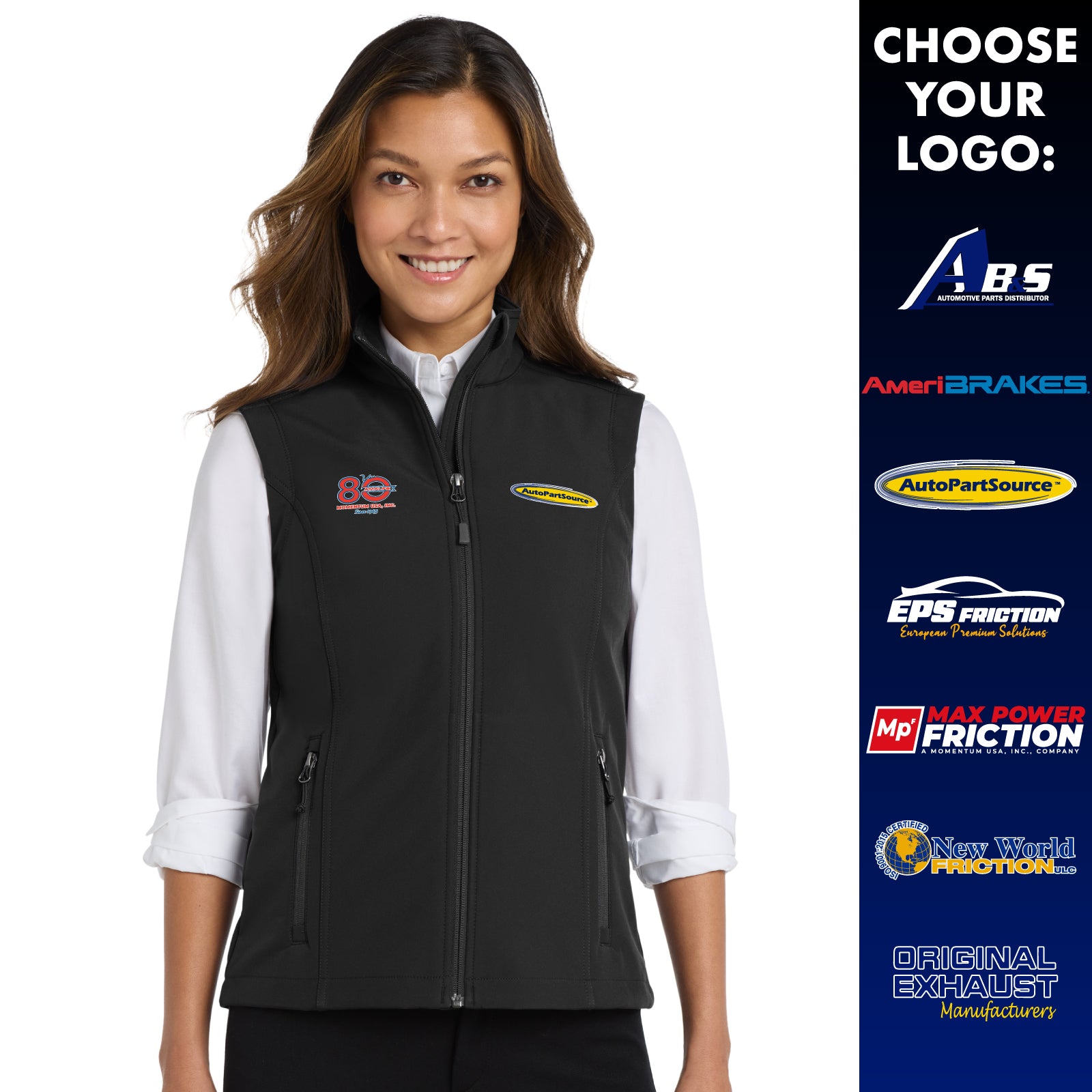 Momentum - Embroidered Men's/Women's Full-Zip Soft Shell Vest