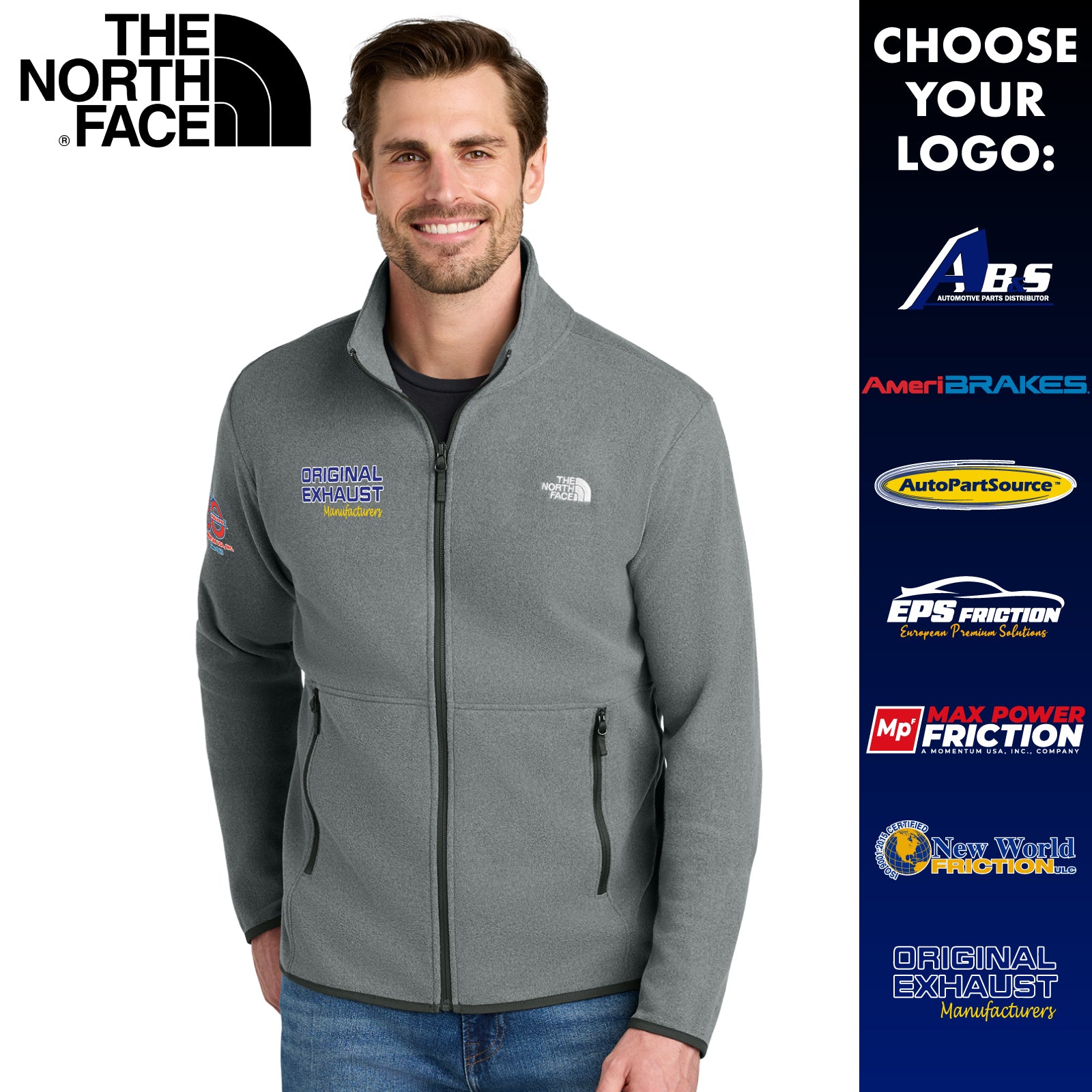 Momentum - Embroidered Men's/Women's The North Face® Glacier Full-Zip Fleece Jacket