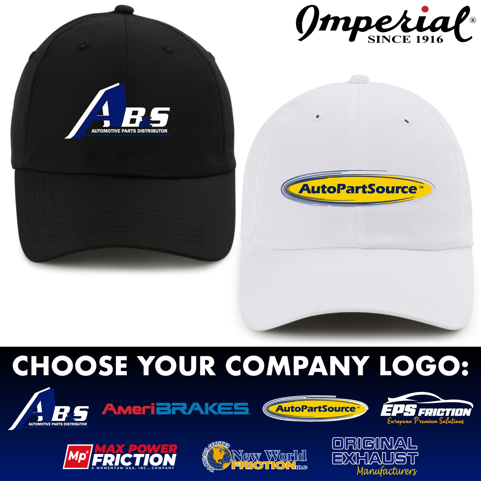 Momentum - Embroidered Imperial® Adjustable Performance Cap