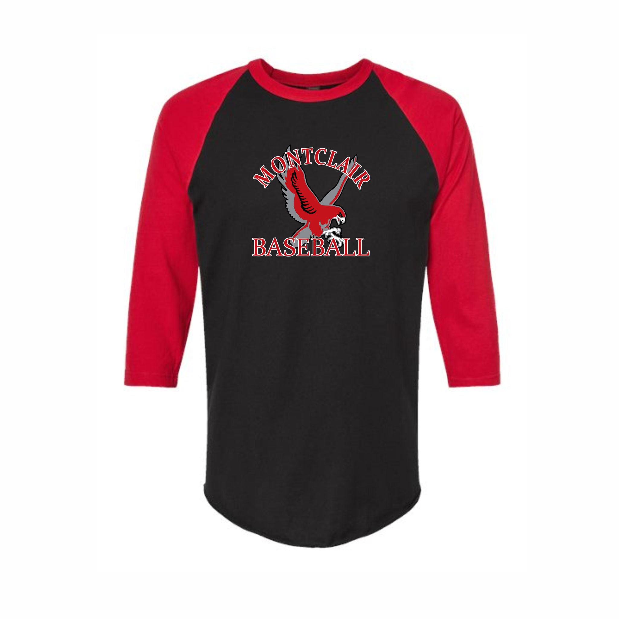 06. Montclair State Baseball Parents - Hawk Design Baseball T-Shirt