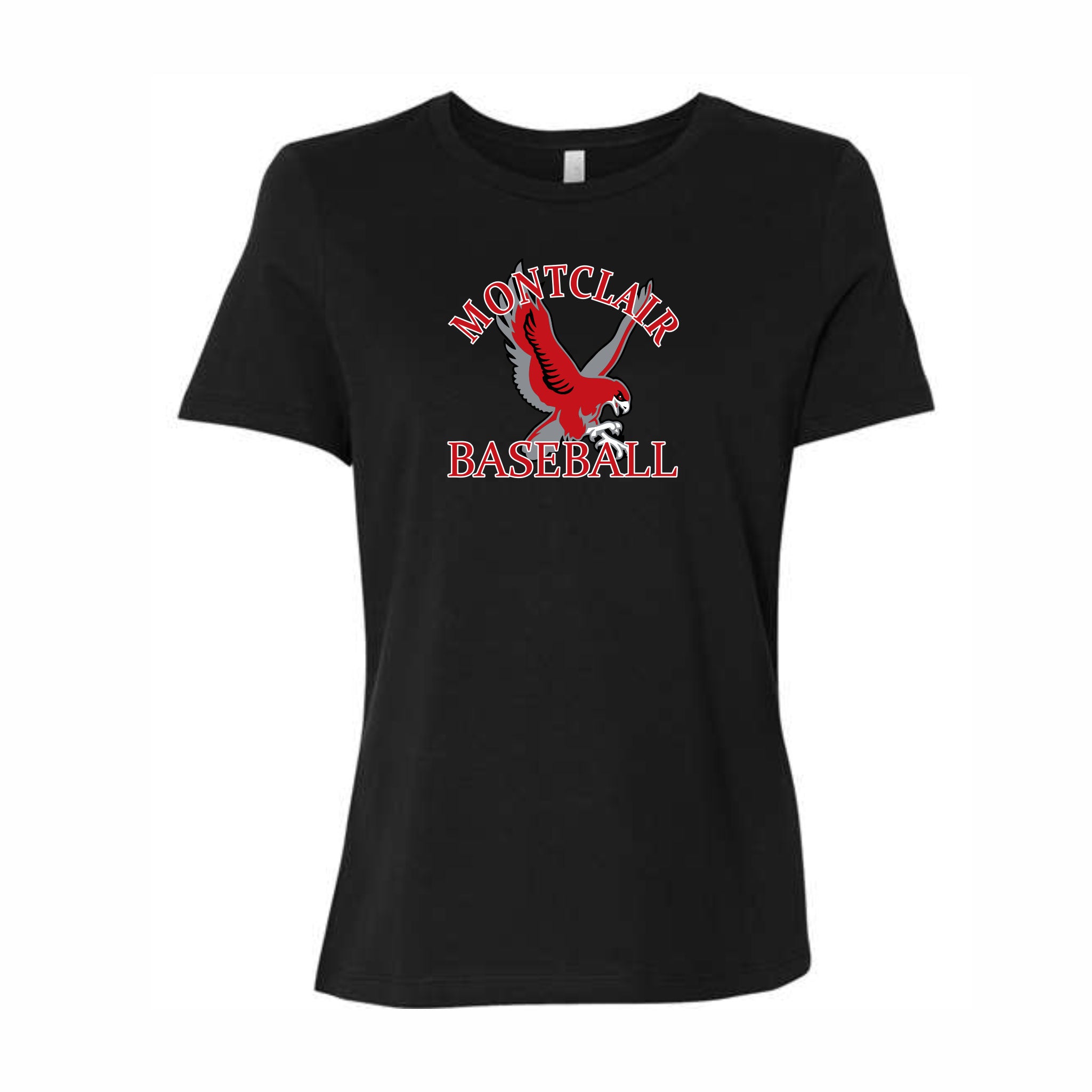 09. Montclair State Baseball Parents - Hawk Design Ladies T-Shirt