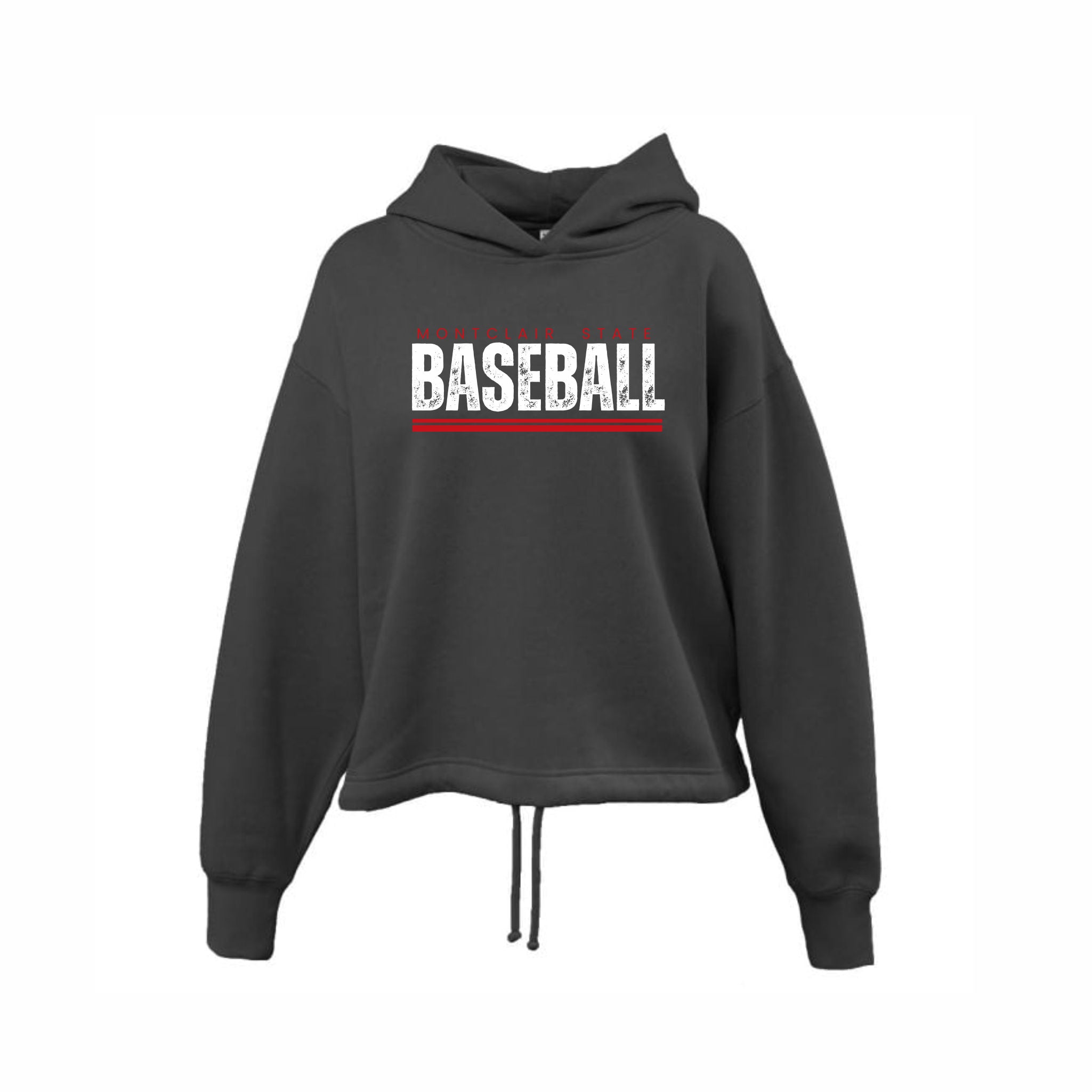 19. Montclair State Baseball Parents - Lines Design Ladies Hoodie